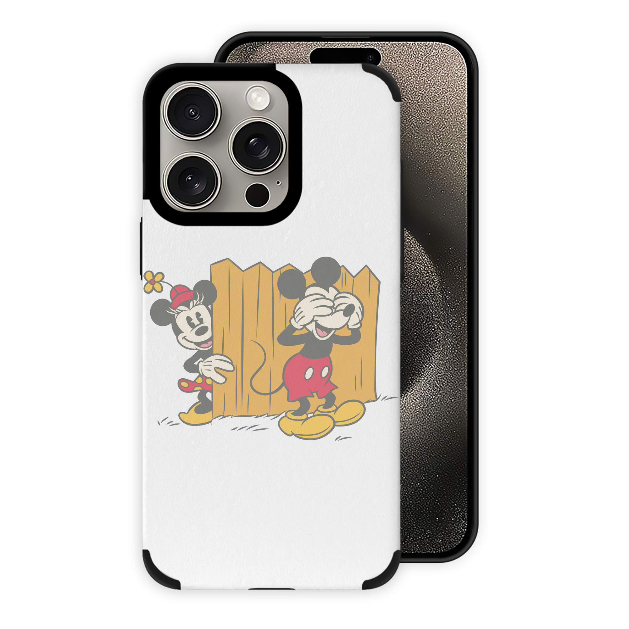 （画像用） ミッキーマウス Mickey Mouse 【iPhone15ProMax対応】 PUレザー スマホケース 耐衝撃＆黄変防止