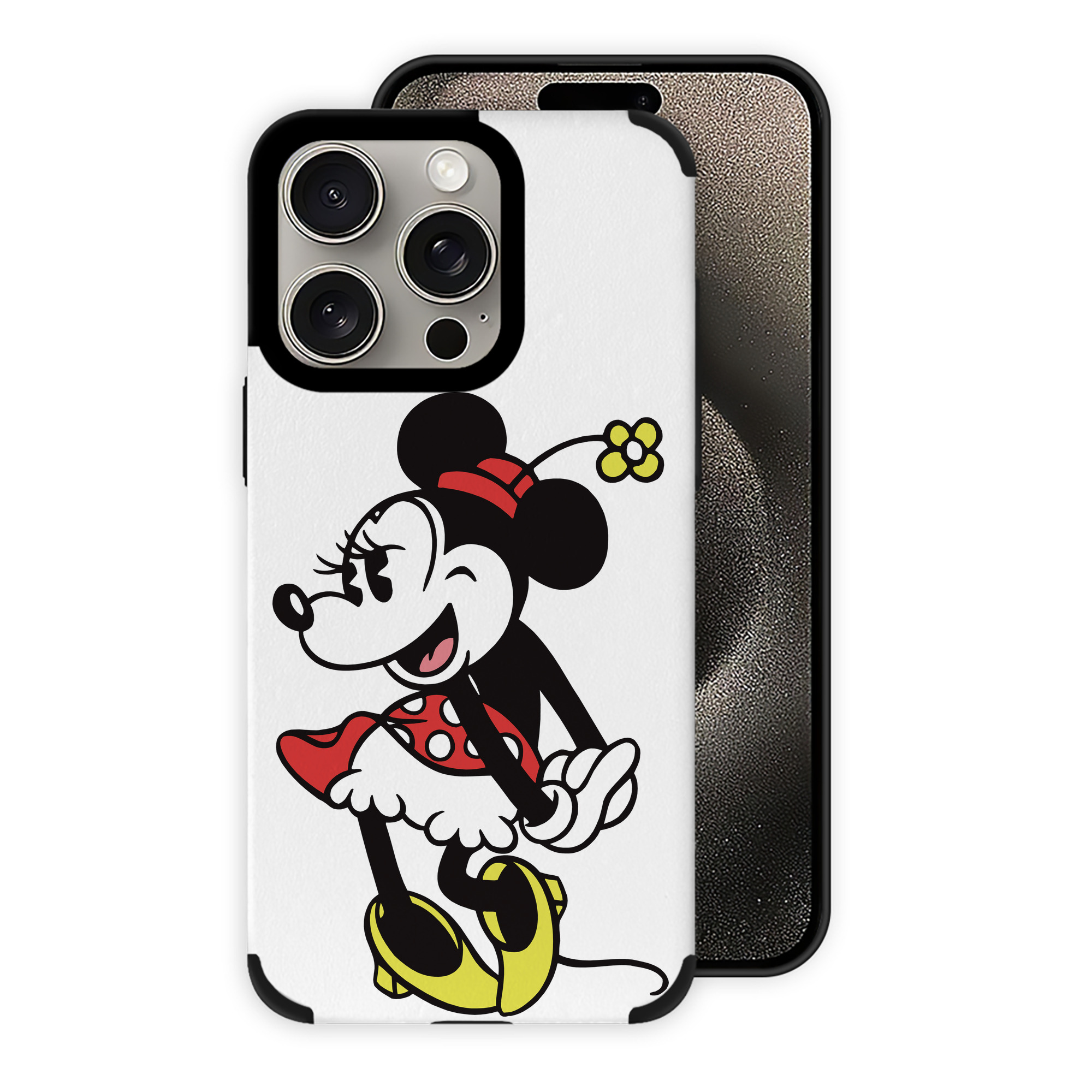 （画像用） ミッキーマウス Mickey Mouse 【iPhone15ProMax対応】 PUレザー スマホケース 耐衝撃＆黄変防止