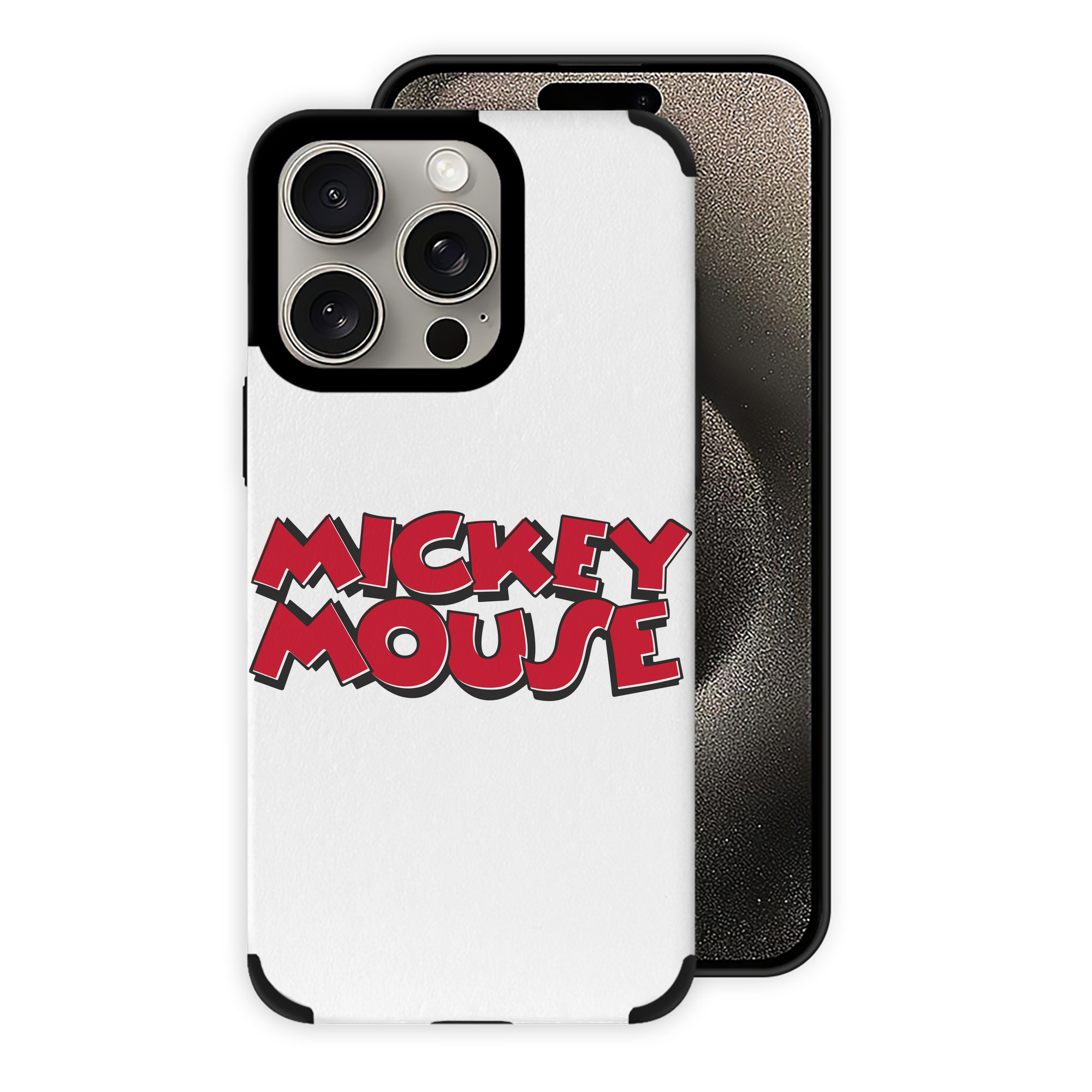 （画像用） ミッキーマウス Mickey Mouse 【iPhone15ProMax対応】 PUレザー スマホケース 耐衝撃＆黄変防止