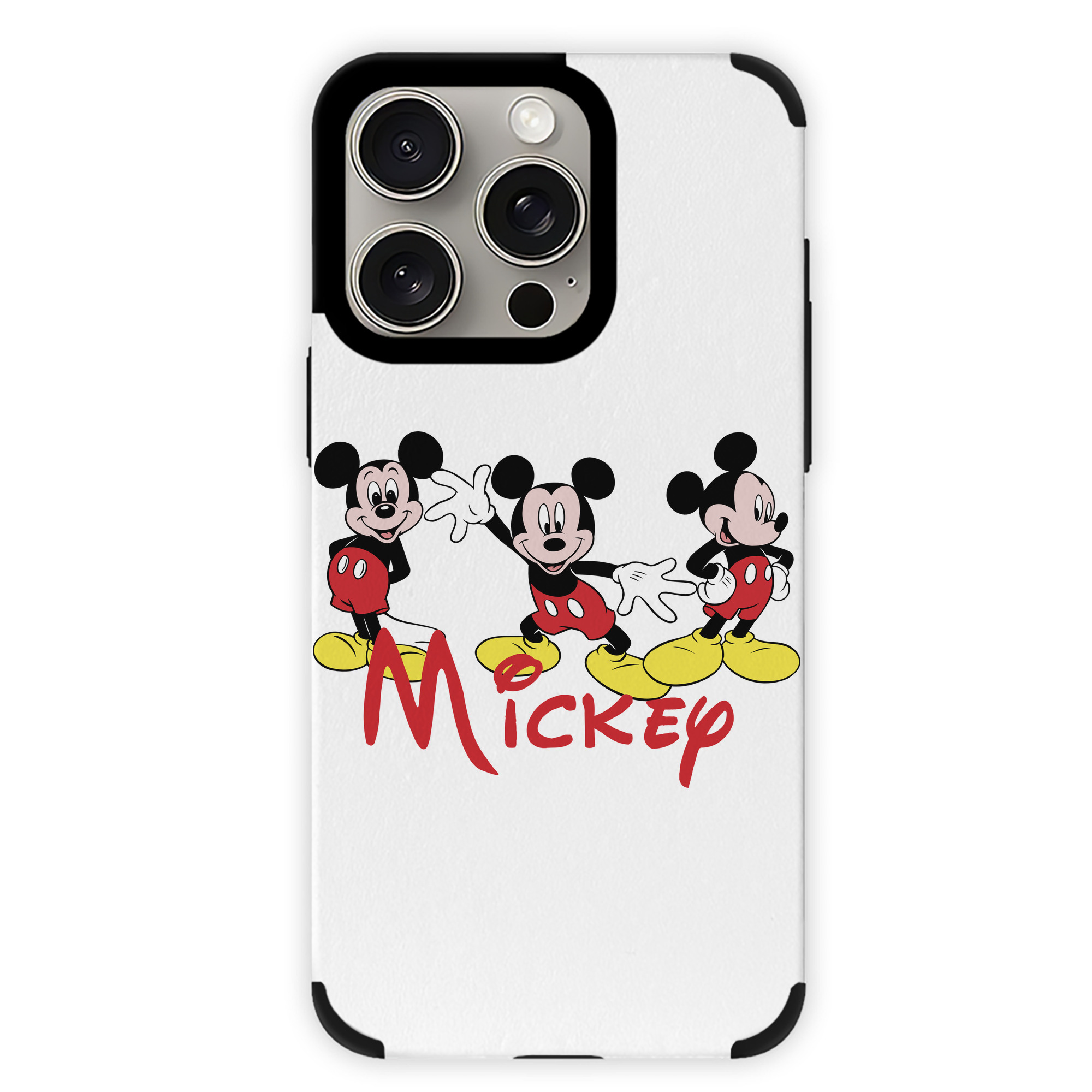 （画像用） ミッキーマウス Mickey Mouse 【iPhone15ProMax対応】 PUレザー スマホケース 耐衝撃＆黄変防止