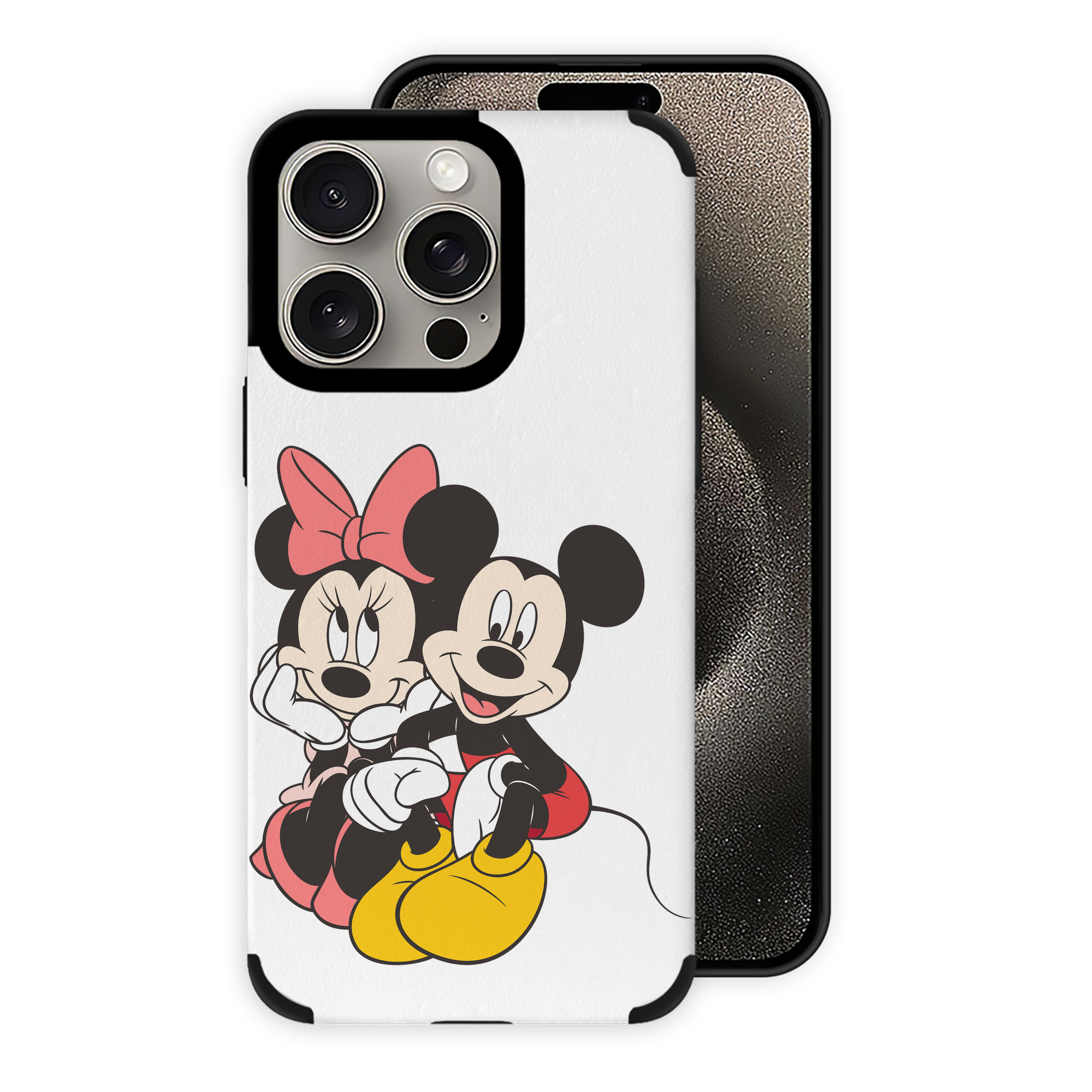 （画像用） ミッキーマウス Mickey Mouse 【iPhone15ProMax対応】 PUレザー スマホケース 耐衝撃＆黄変防止