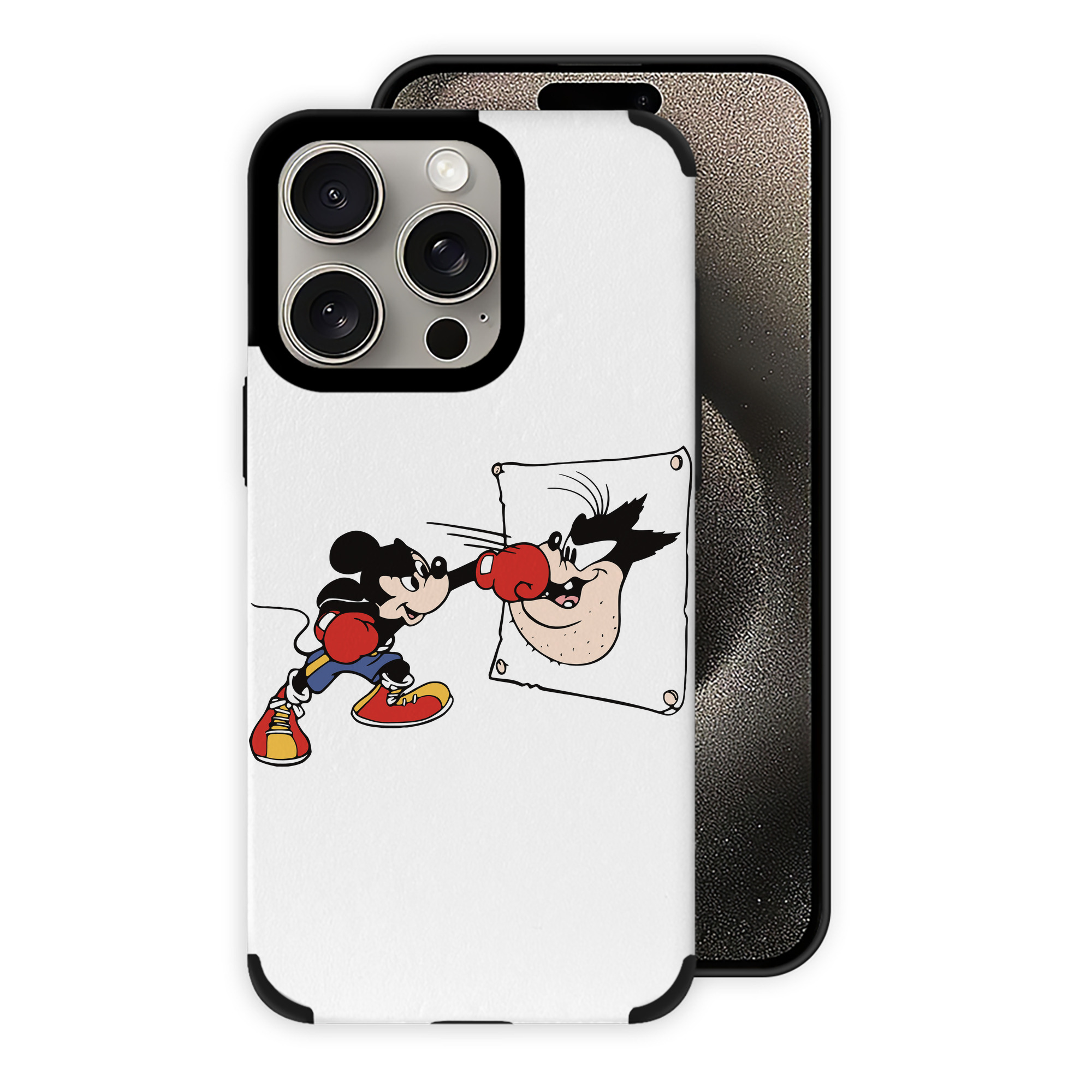 （画像用） ミッキーマウス Mickey Mouse 【iPhone15ProMax対応】 PUレザー スマホケース 耐衝撃＆黄変防止