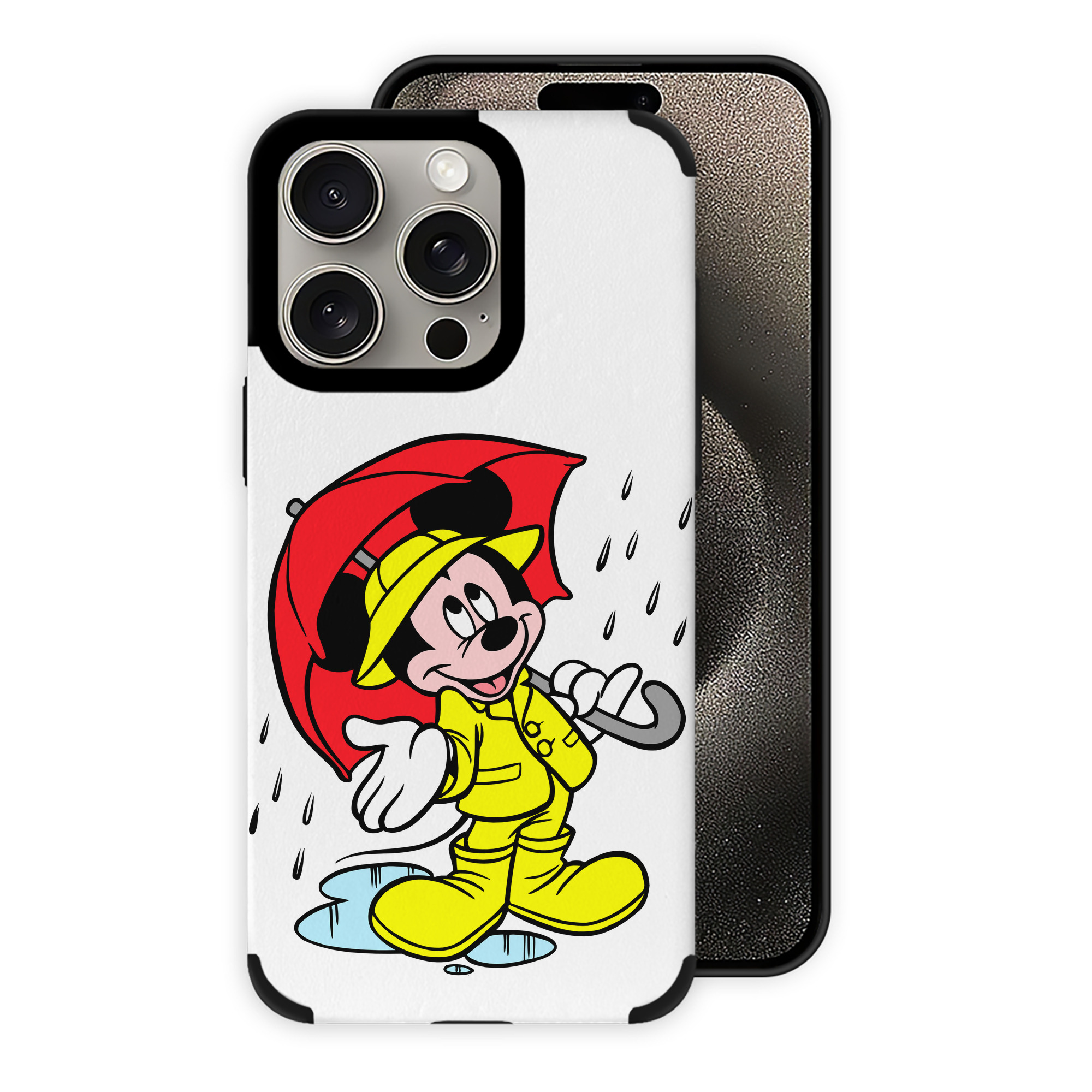 （画像用） ミッキーマウス Mickey Mouse 【iPhone15ProMax対応】 PUレザー スマホケース 耐衝撃＆黄変防止