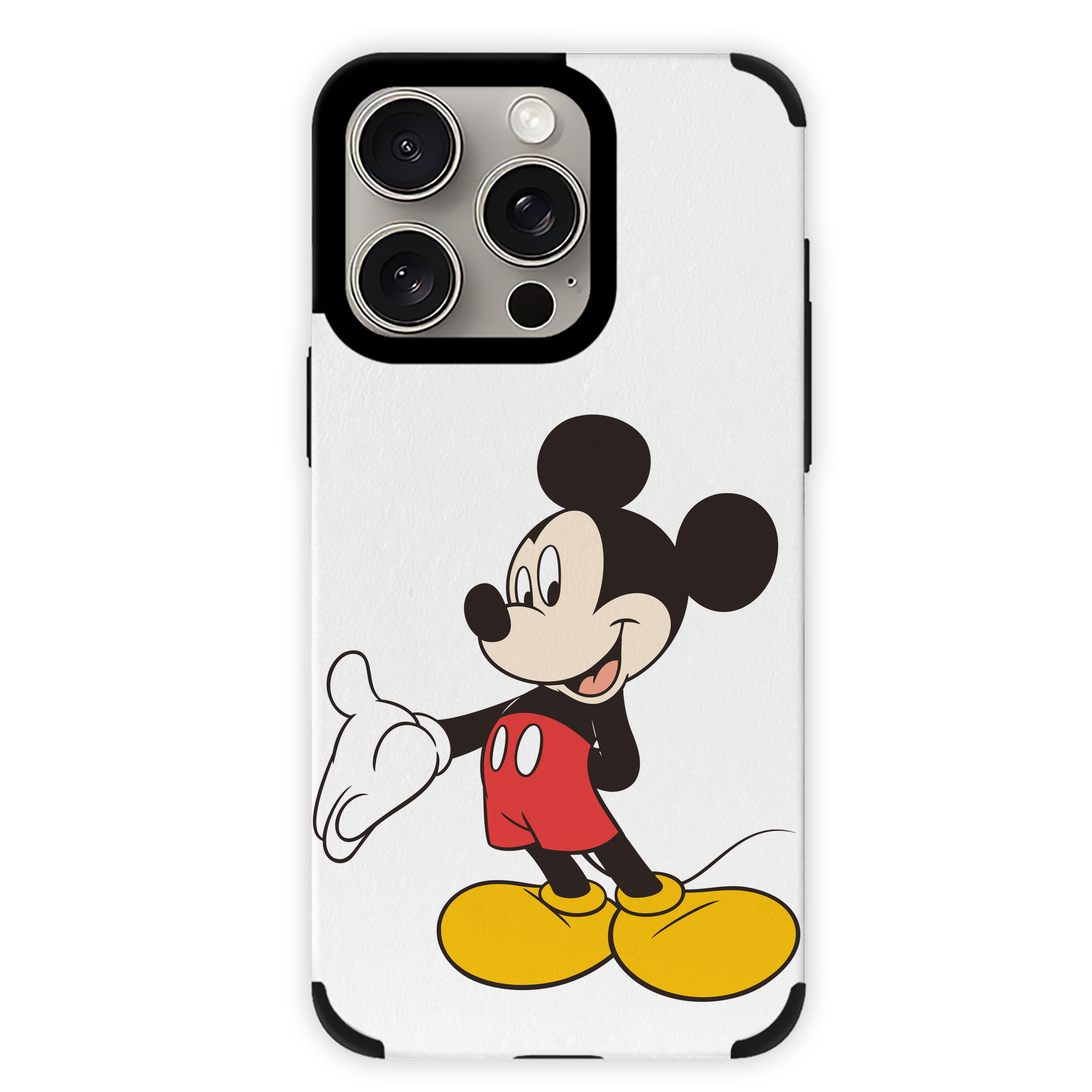 （画像用） ミッキーマウス Mickey Mouse 【iPhone15ProMax対応】 PUレザー スマホケース 耐衝撃＆黄変防止