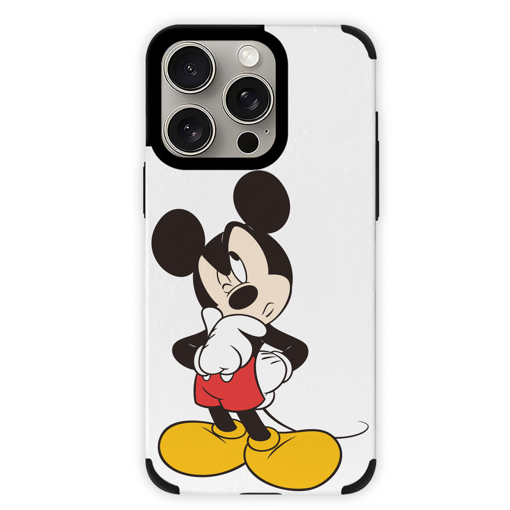 （画像用） ミッキーマウス Mickey Mouse 【iPhone15ProMax対応】 PUレザー スマホケース 耐衝撃＆黄変防止