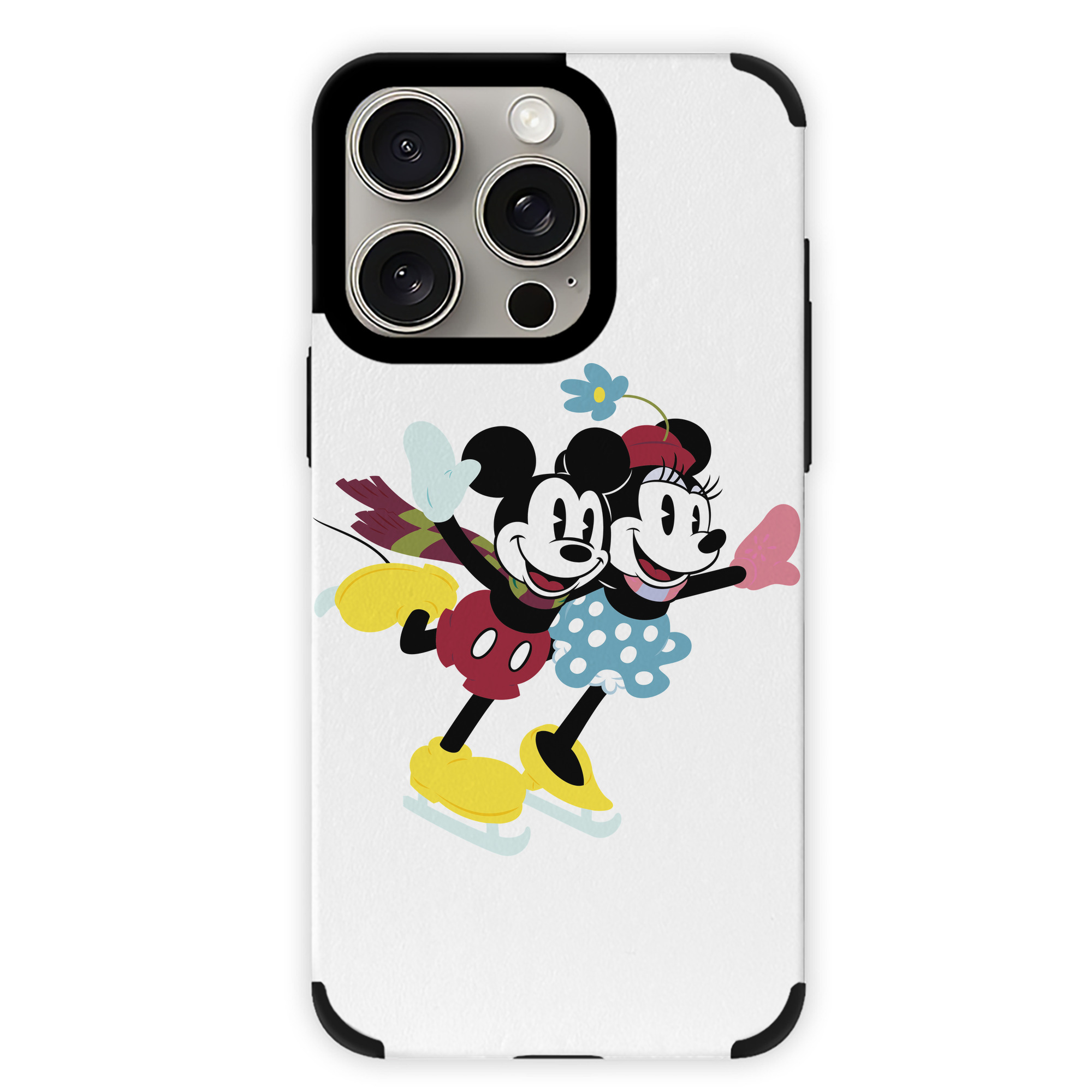 （画像用） ミッキーマウス Mickey Mouse 【iPhone15ProMax対応】 PUレザー スマホケース 耐衝撃＆黄変防止