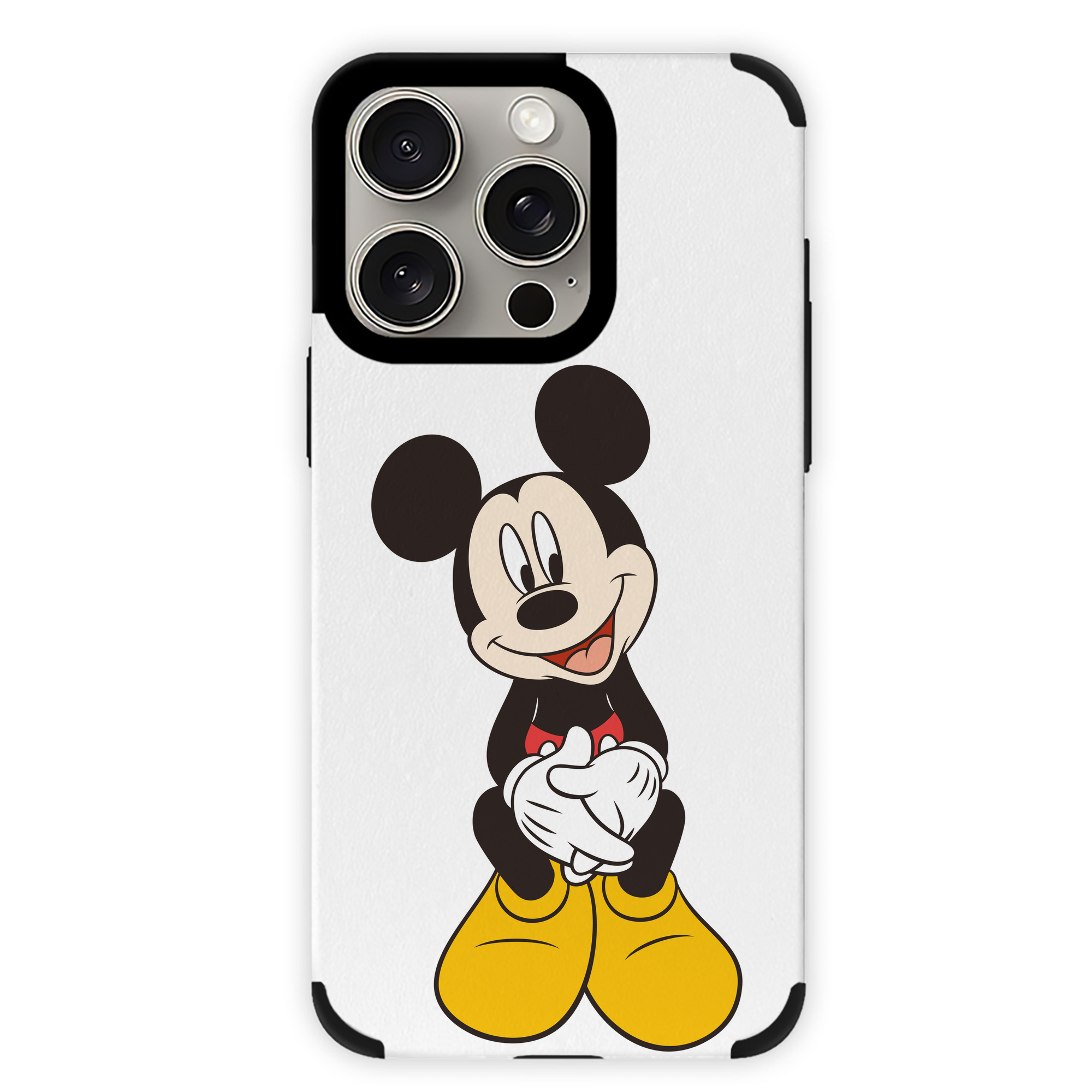 （画像用） ミッキーマウス Mickey Mouse 【iPhone15ProMax対応】 PUレザー スマホケース 耐衝撃＆黄変防止