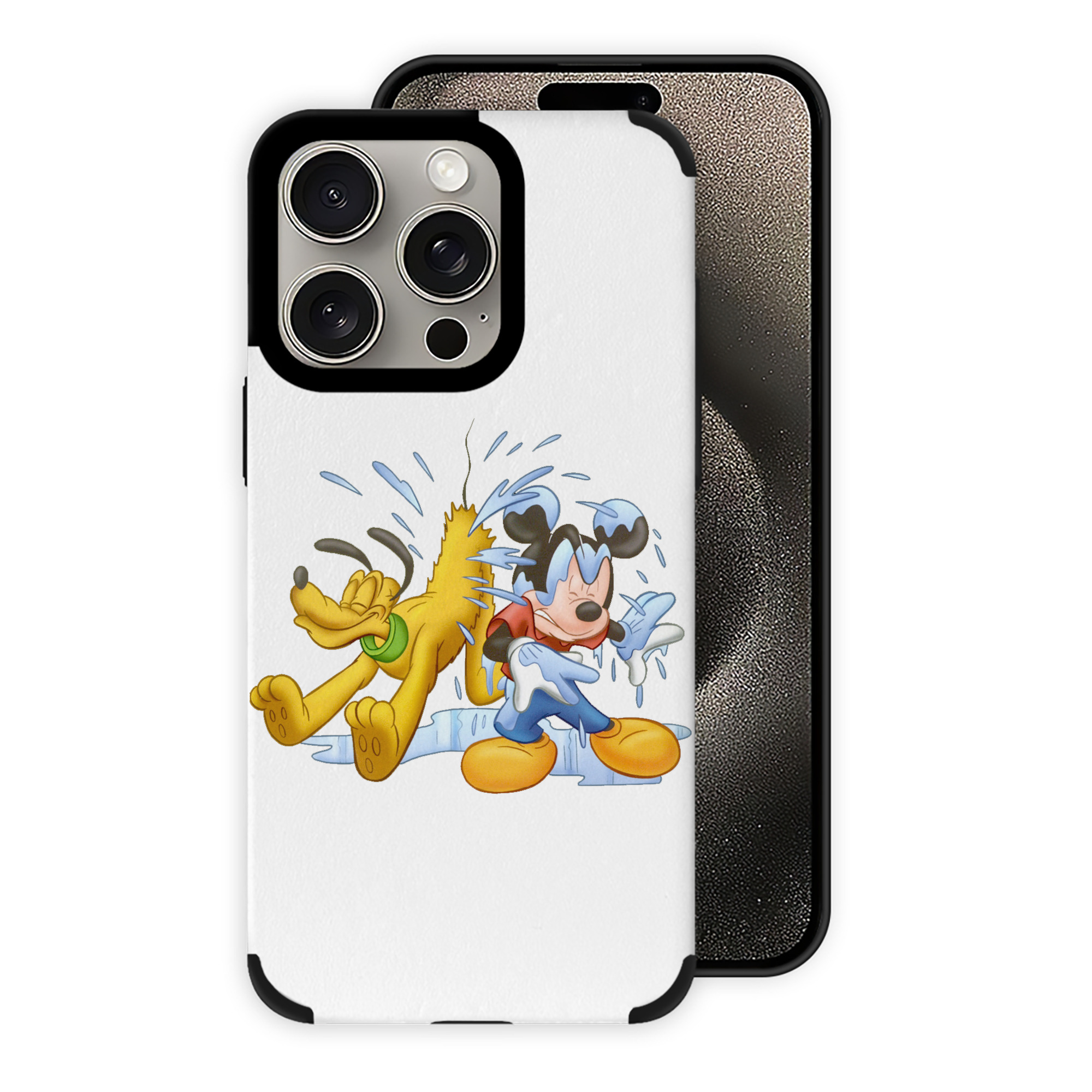 （画像用） ミッキーマウス Mickey Mouse 【iPhone15ProMax対応】 PUレザー スマホケース 耐衝撃＆黄変防止