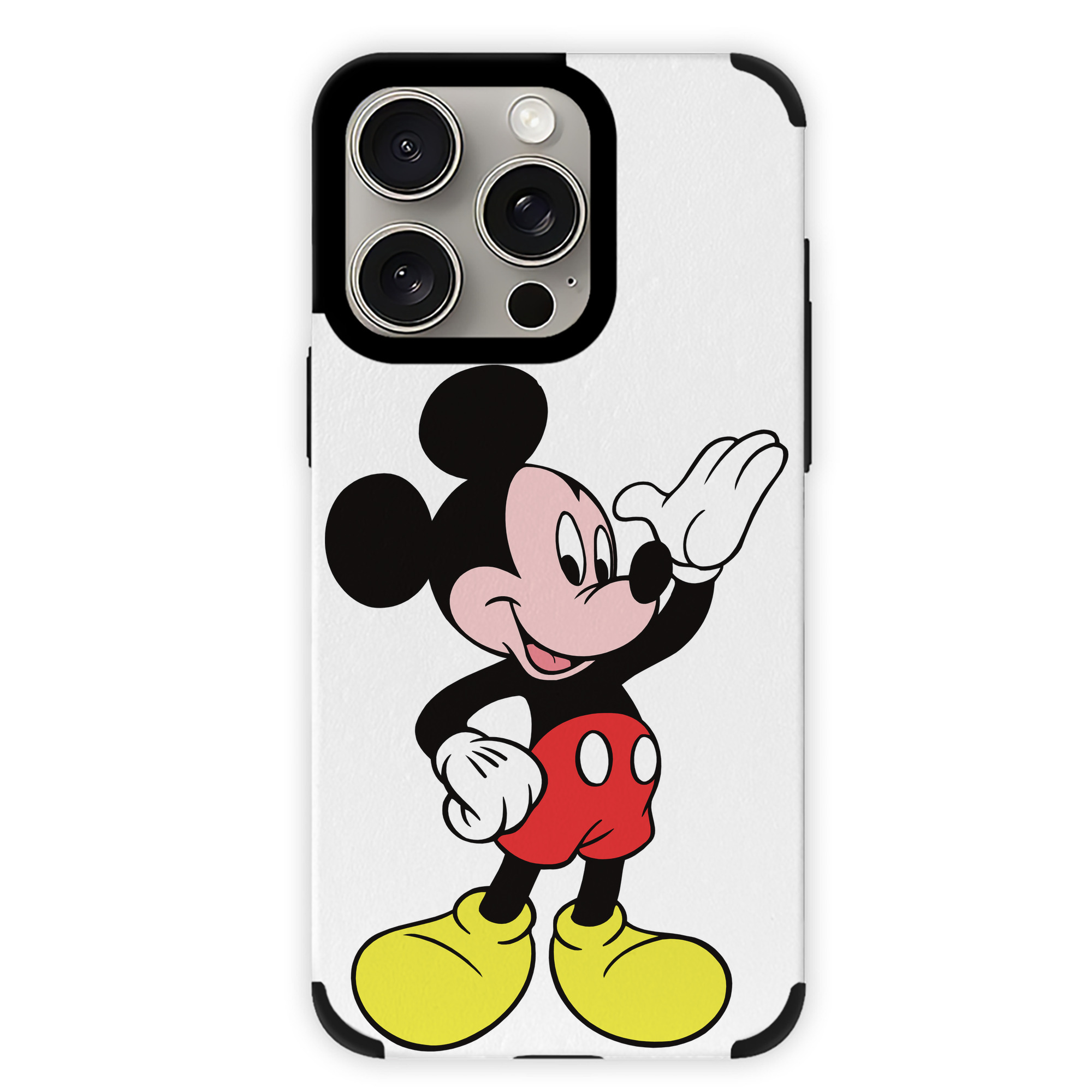 （画像用） ミッキーマウス Mickey Mouse 【iPhone15ProMax対応】 PUレザー スマホケース 耐衝撃＆黄変防止