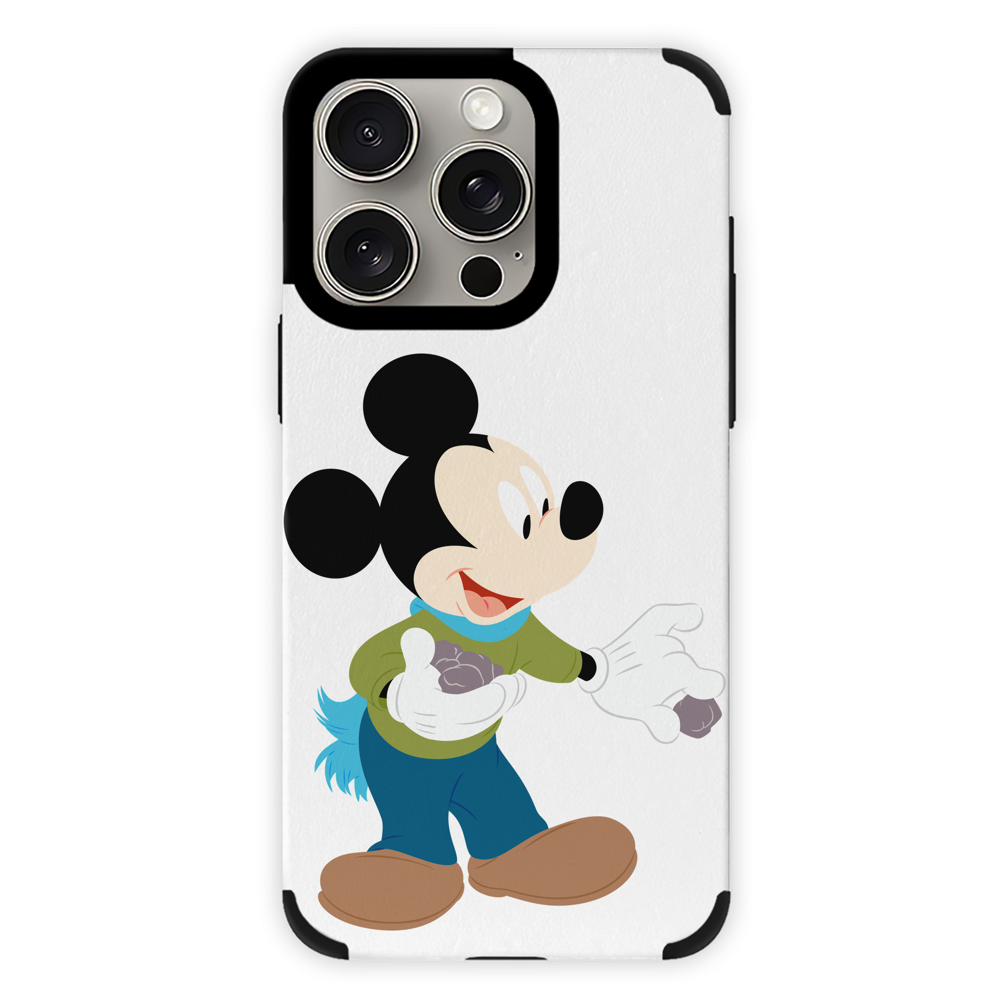 （画像用） ミッキーマウス Mickey Mouse 【iPhone15ProMax対応】 PUレザー スマホケース 耐衝撃＆黄変防止
