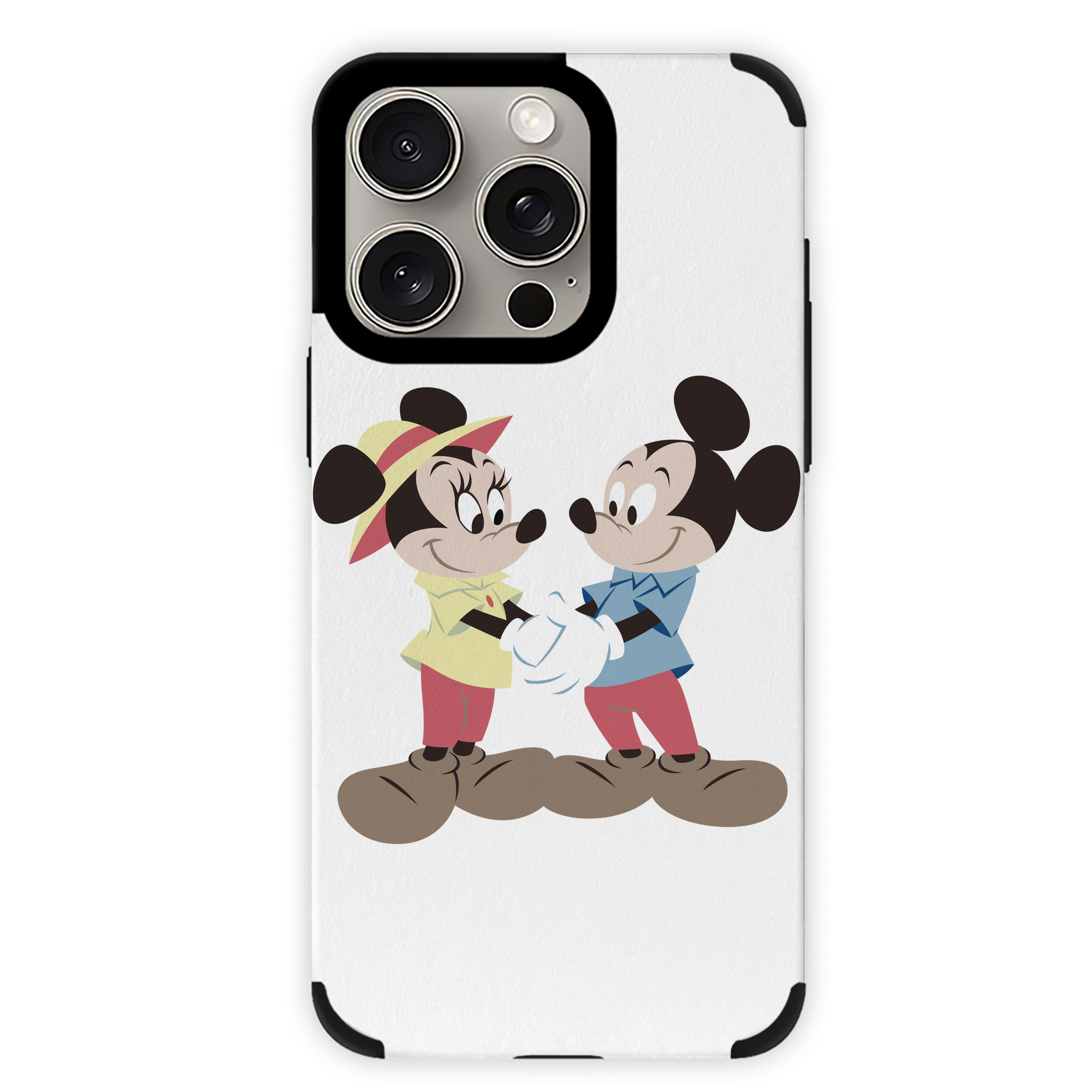 （画像用） ミッキーマウス Mickey Mouse 【iPhone15ProMax対応】 PUレザー スマホケース 耐衝撃＆黄変防止