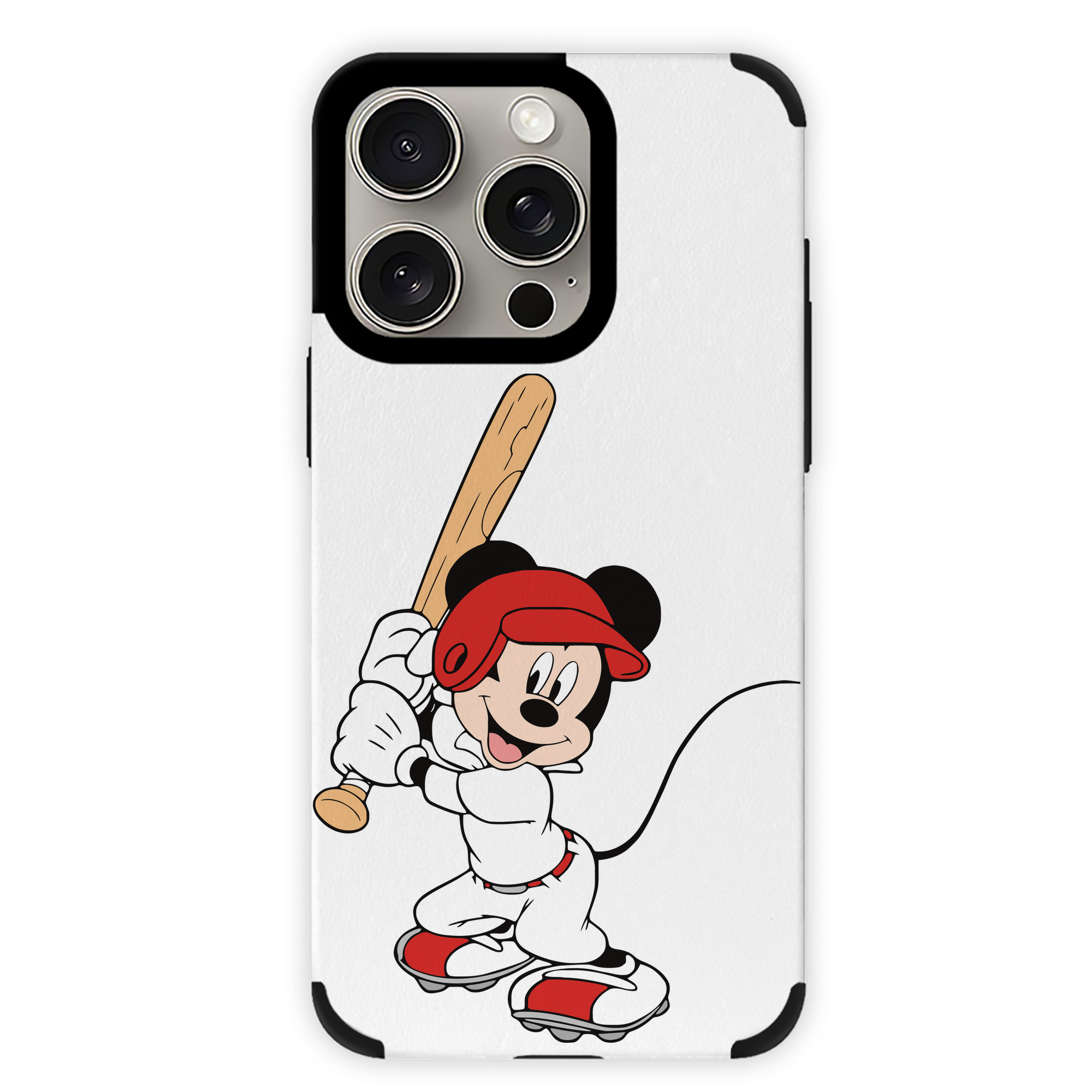 （画像用） ミッキーマウス Mickey Mouse 【iPhone15ProMax対応】 PUレザー スマホケース 耐衝撃＆黄変防止