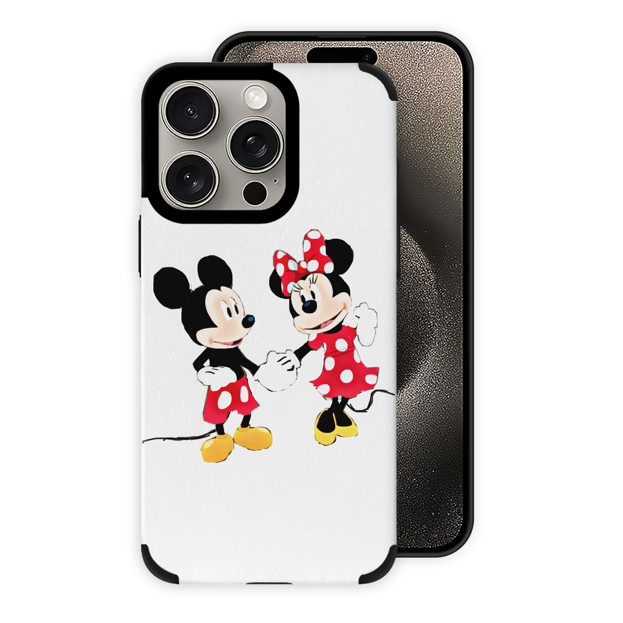 （画像用） ミッキーマウス Mickey Mouse 【iPhone15ProMax対応】 PUレザー スマホケース 耐衝撃＆黄変防止