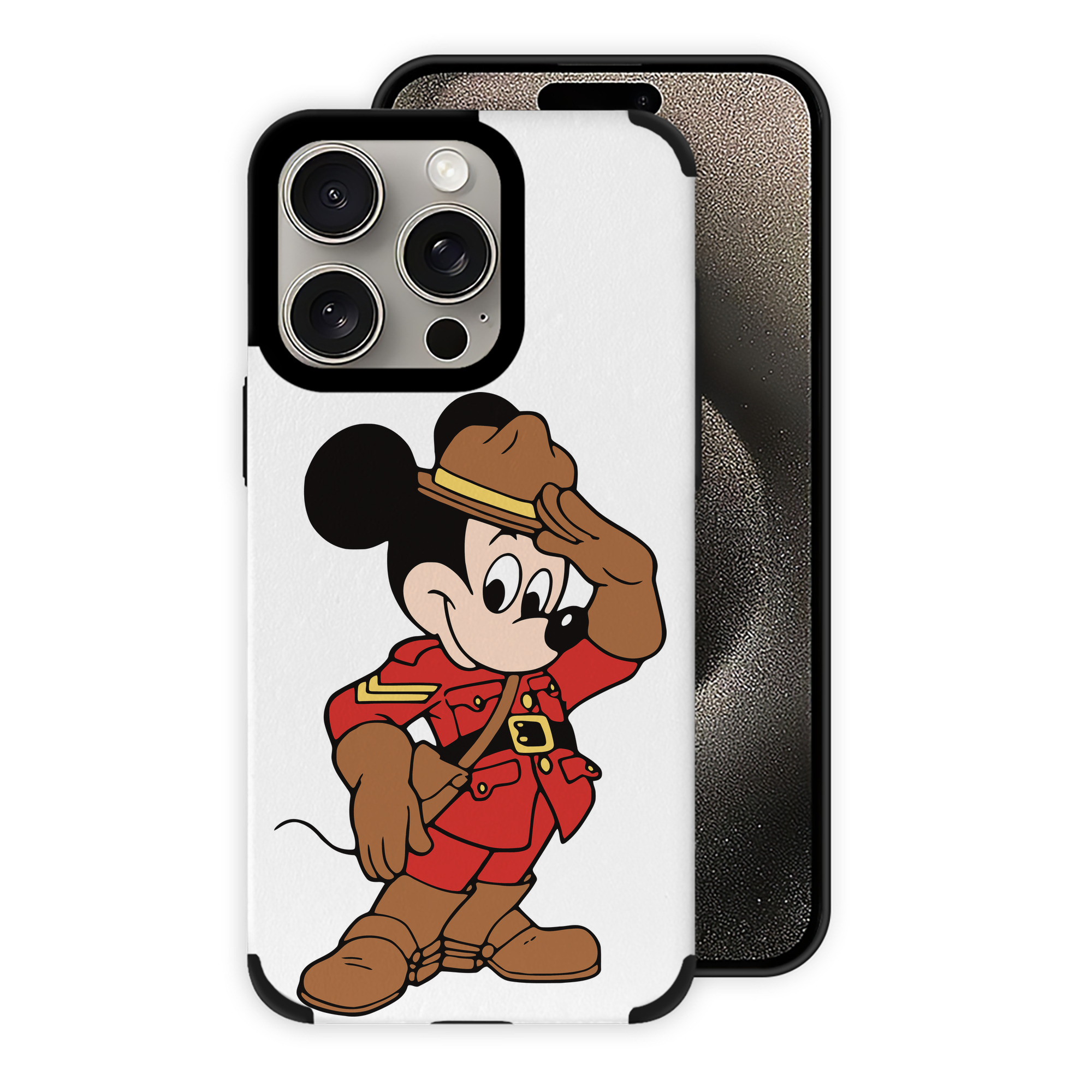 （画像用） ミッキーマウス Mickey Mouse 【iPhone15ProMax対応】 PUレザー スマホケース 耐衝撃＆黄変防止