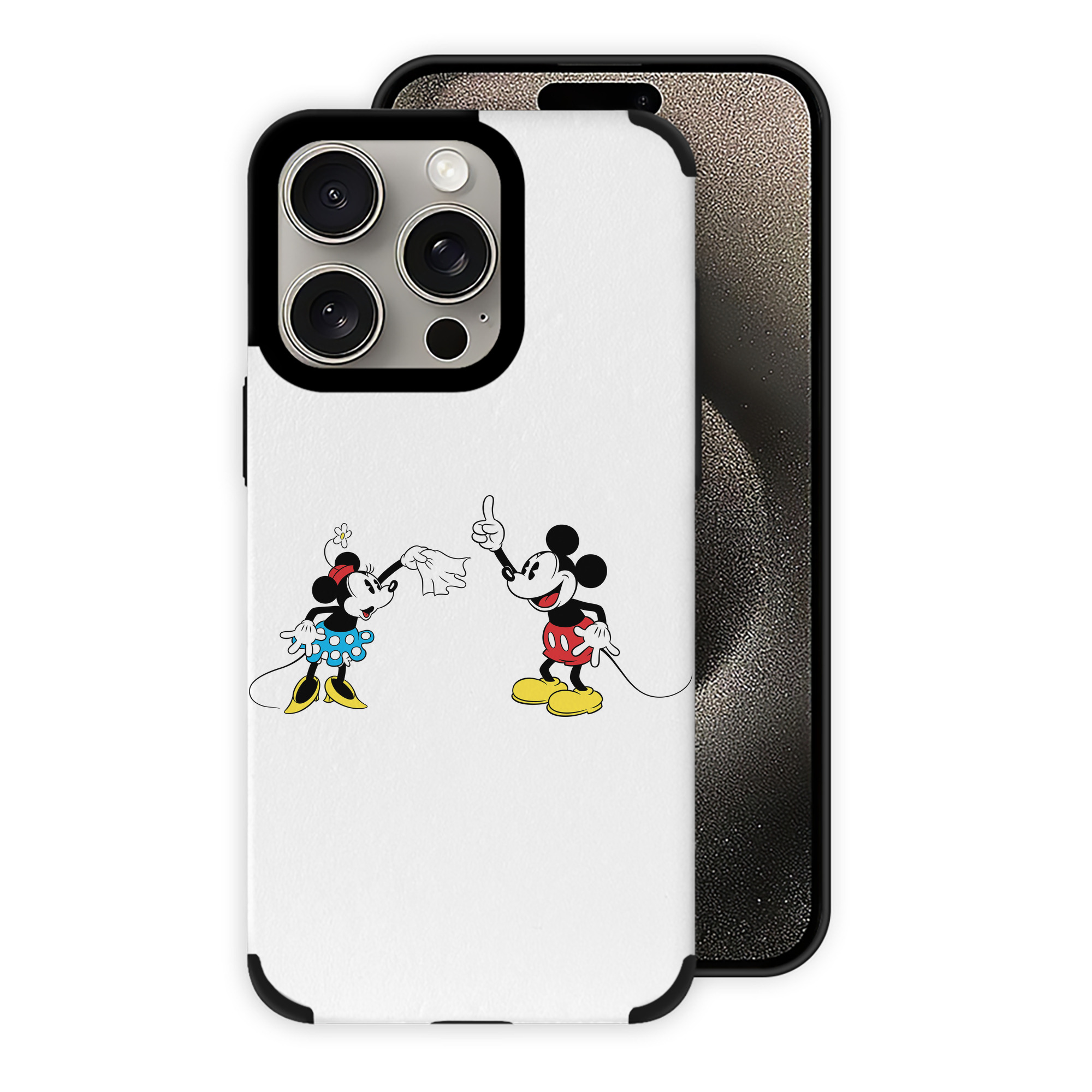 （画像用） ミッキーマウス Mickey Mouse 【iPhone15ProMax対応】 PUレザー スマホケース 耐衝撃＆黄変防止
