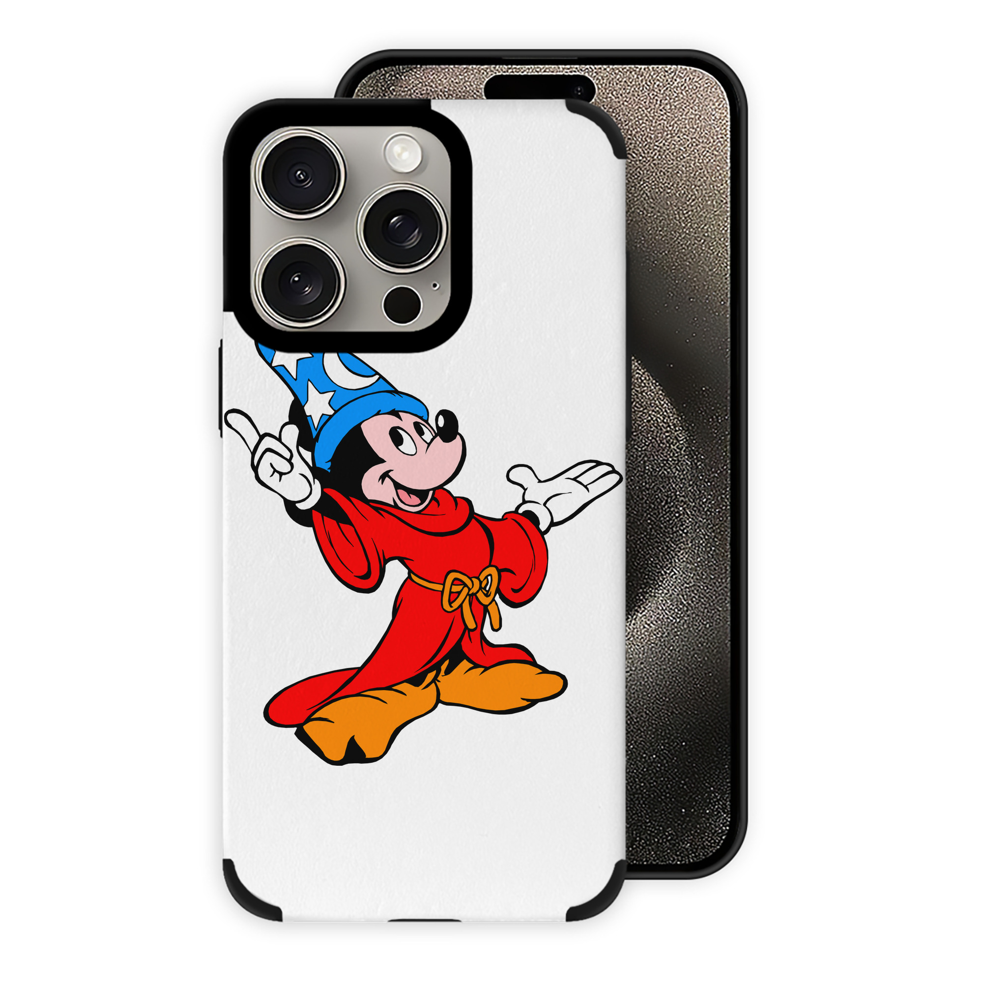 （画像用） ミッキーマウス Mickey Mouse 【iPhone15ProMax対応】 PUレザー スマホケース 耐衝撃＆黄変防止