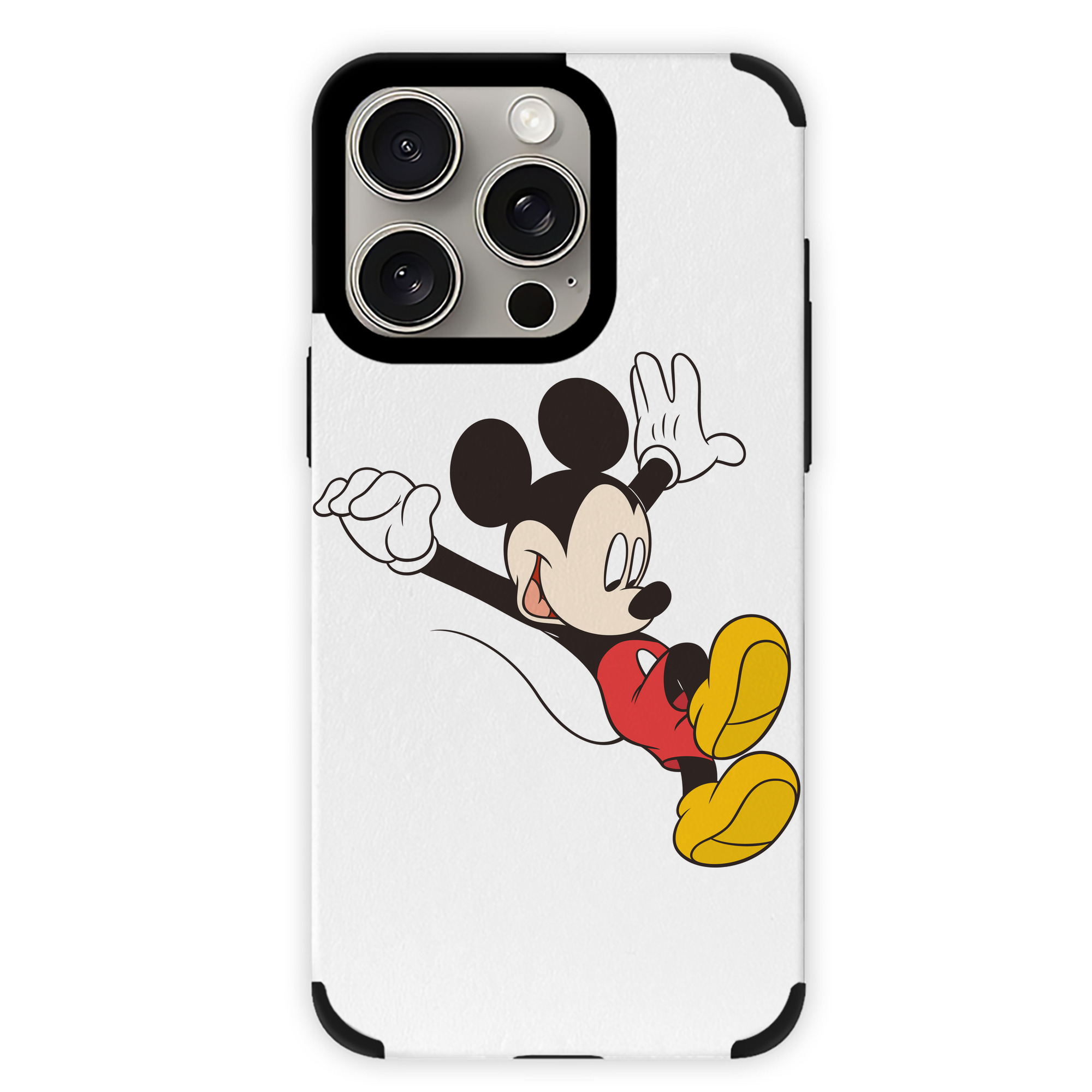 （画像用） ミッキーマウス Mickey Mouse 【iPhone15ProMax対応】 PUレザー スマホケース 耐衝撃＆黄変防止