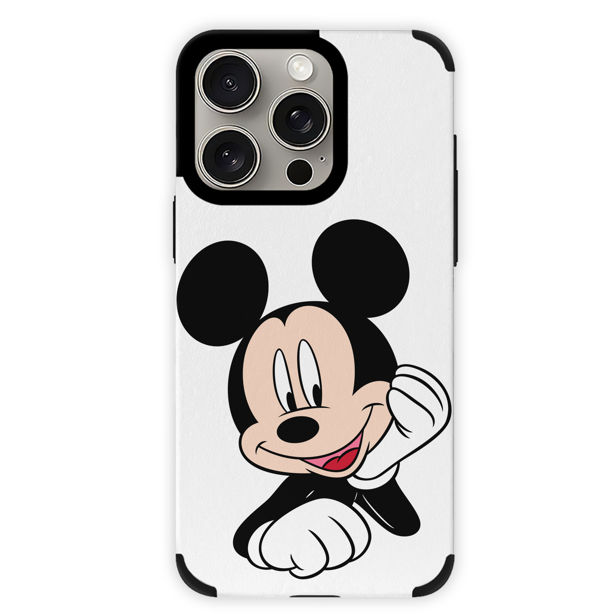 （画像用） ミッキーマウス Mickey Mouse 【iPhone15ProMax対応】 PUレザー スマホケース 耐衝撃＆黄変防止