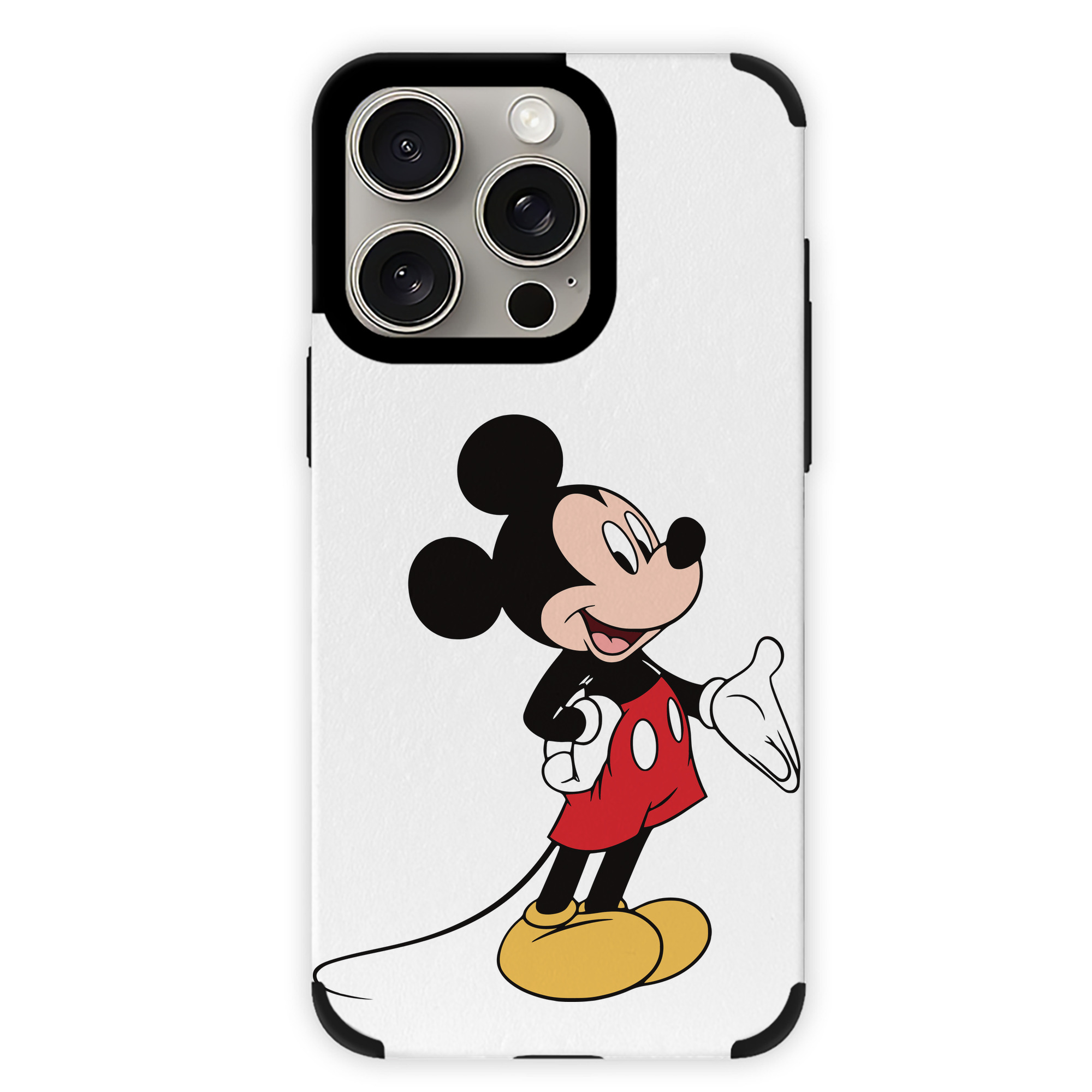 （画像用） ミッキーマウス Mickey Mouse 【iPhone15ProMax対応】 PUレザー スマホケース 耐衝撃＆黄変防止