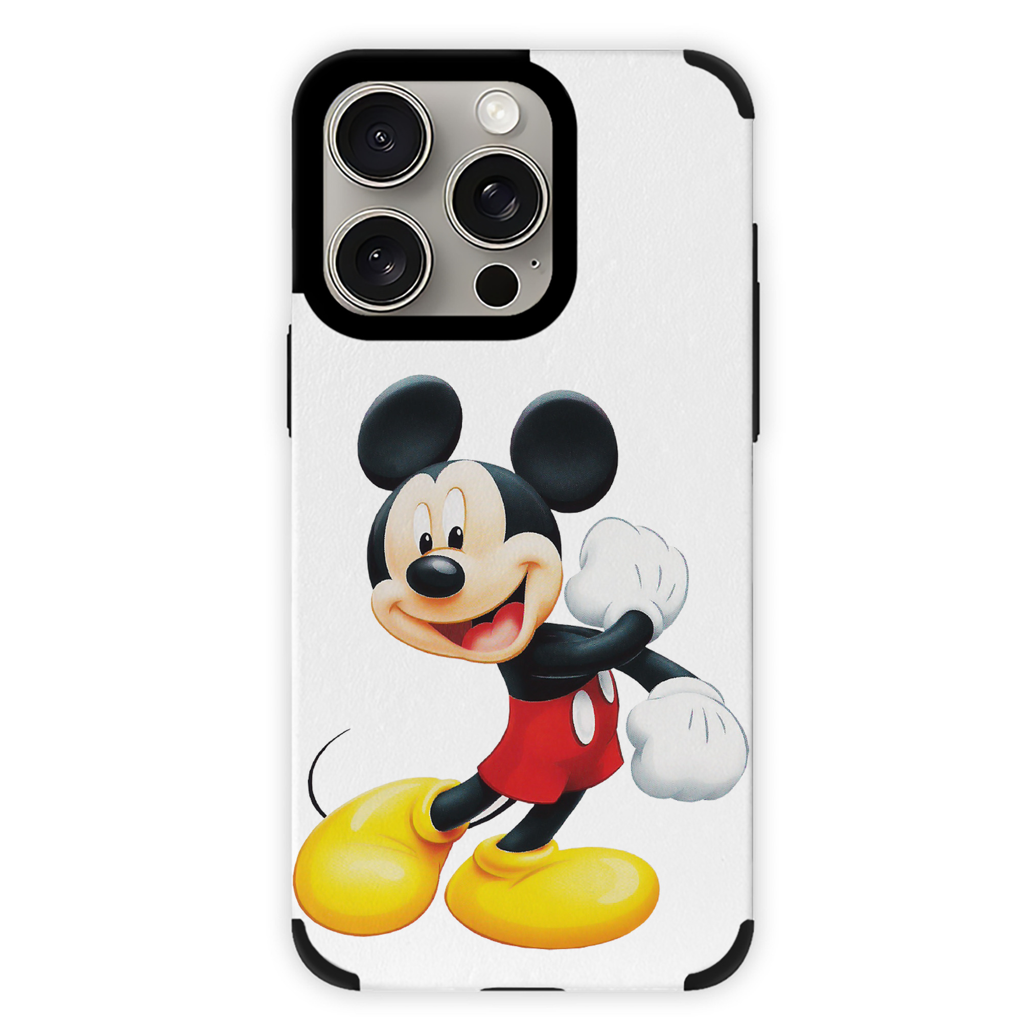 （画像用） ミッキーマウス Mickey Mouse 【iPhone15ProMax対応】 PUレザー スマホケース 耐衝撃＆黄変防止