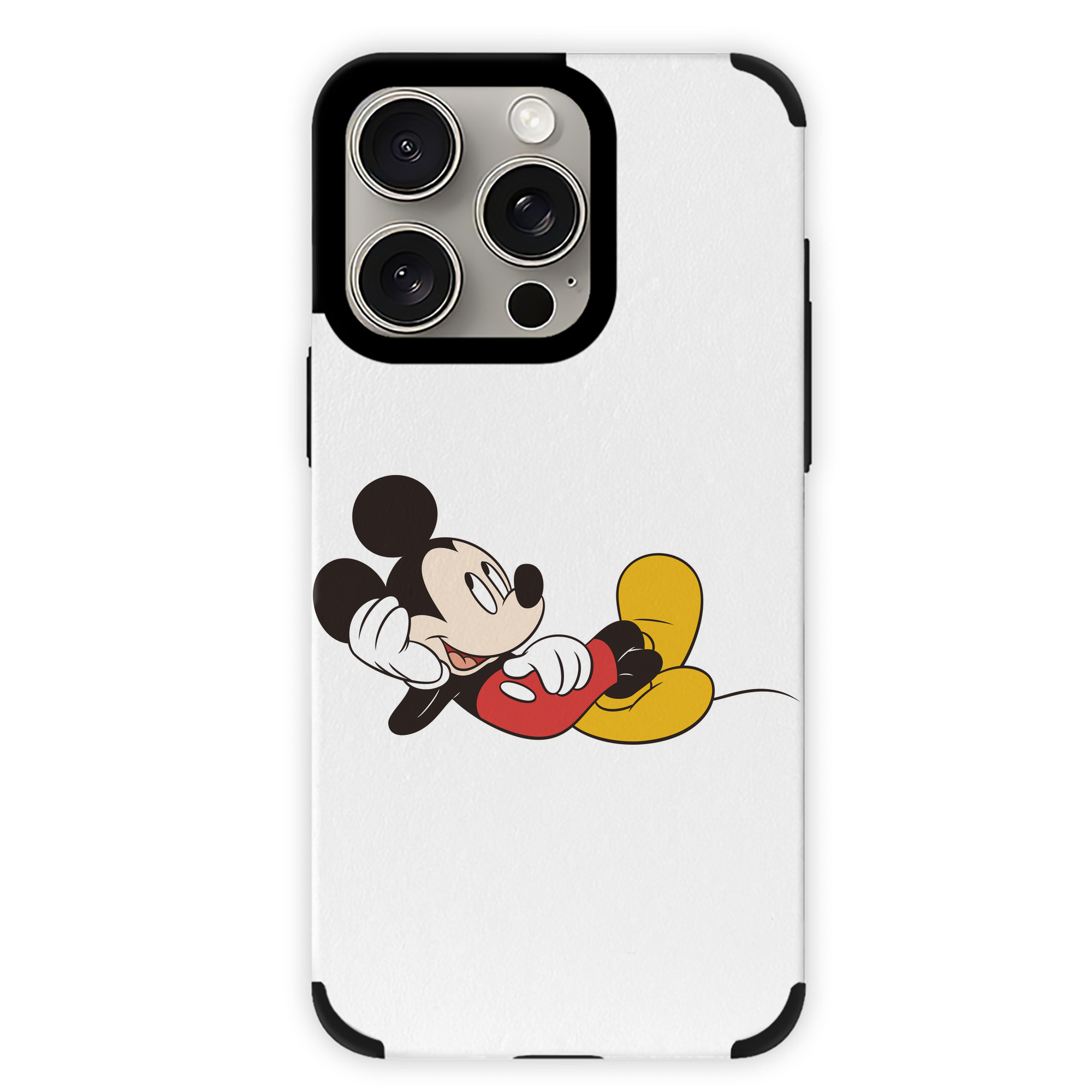 （画像用） ミッキーマウス Mickey Mouse 【iPhone15ProMax対応】 PUレザー スマホケース 耐衝撃＆黄変防止