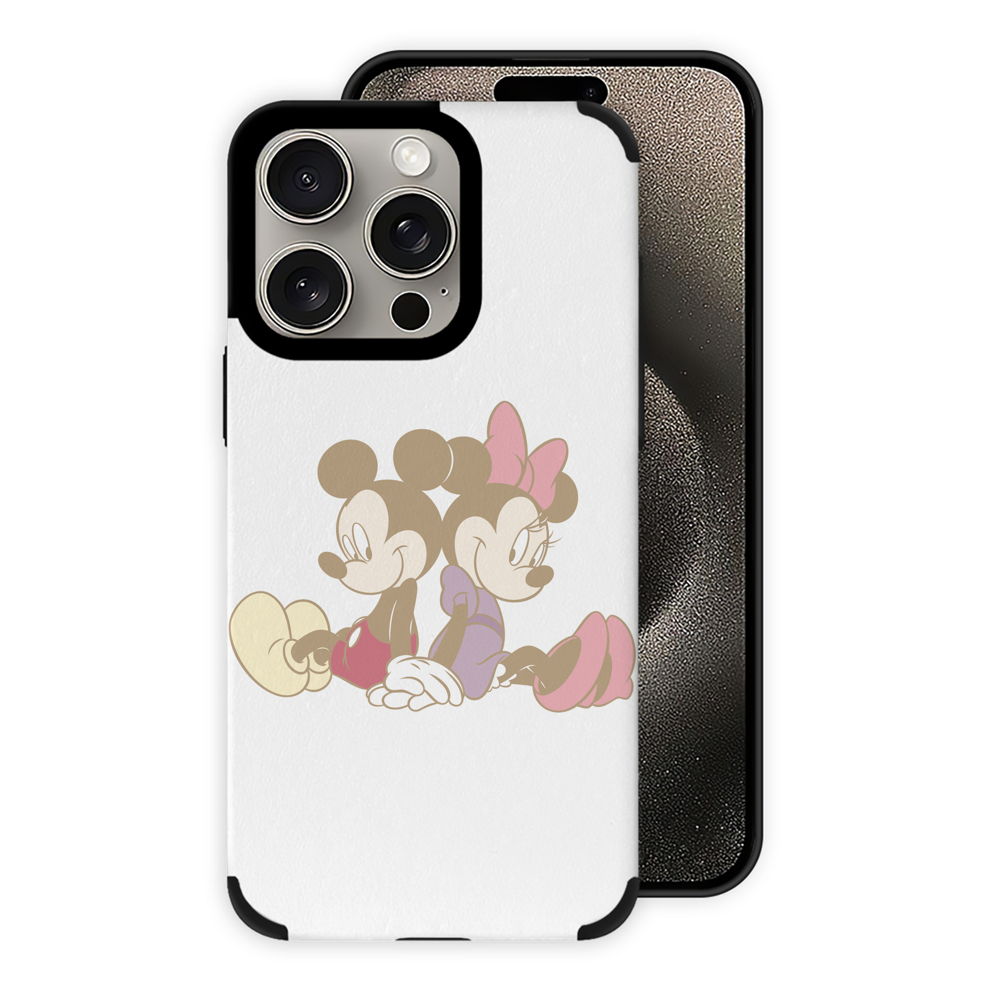 （画像用） ミッキーマウス Mickey Mouse 【iPhone15ProMax対応】 PUレザー スマホケース 耐衝撃＆黄変防止