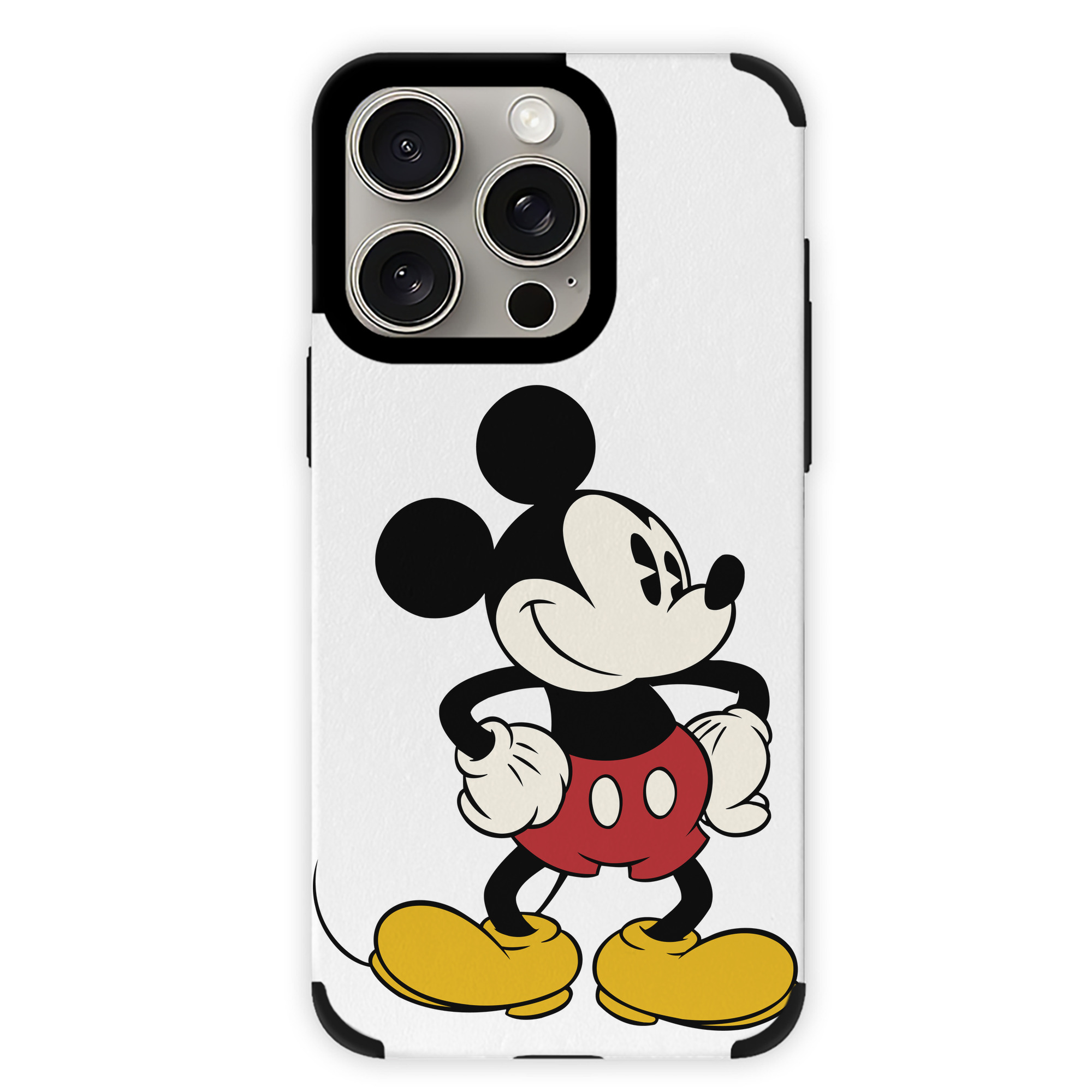 （画像用） ミッキーマウス Mickey Mouse 【iPhone15ProMax対応】 PUレザー スマホケース 耐衝撃＆黄変防止