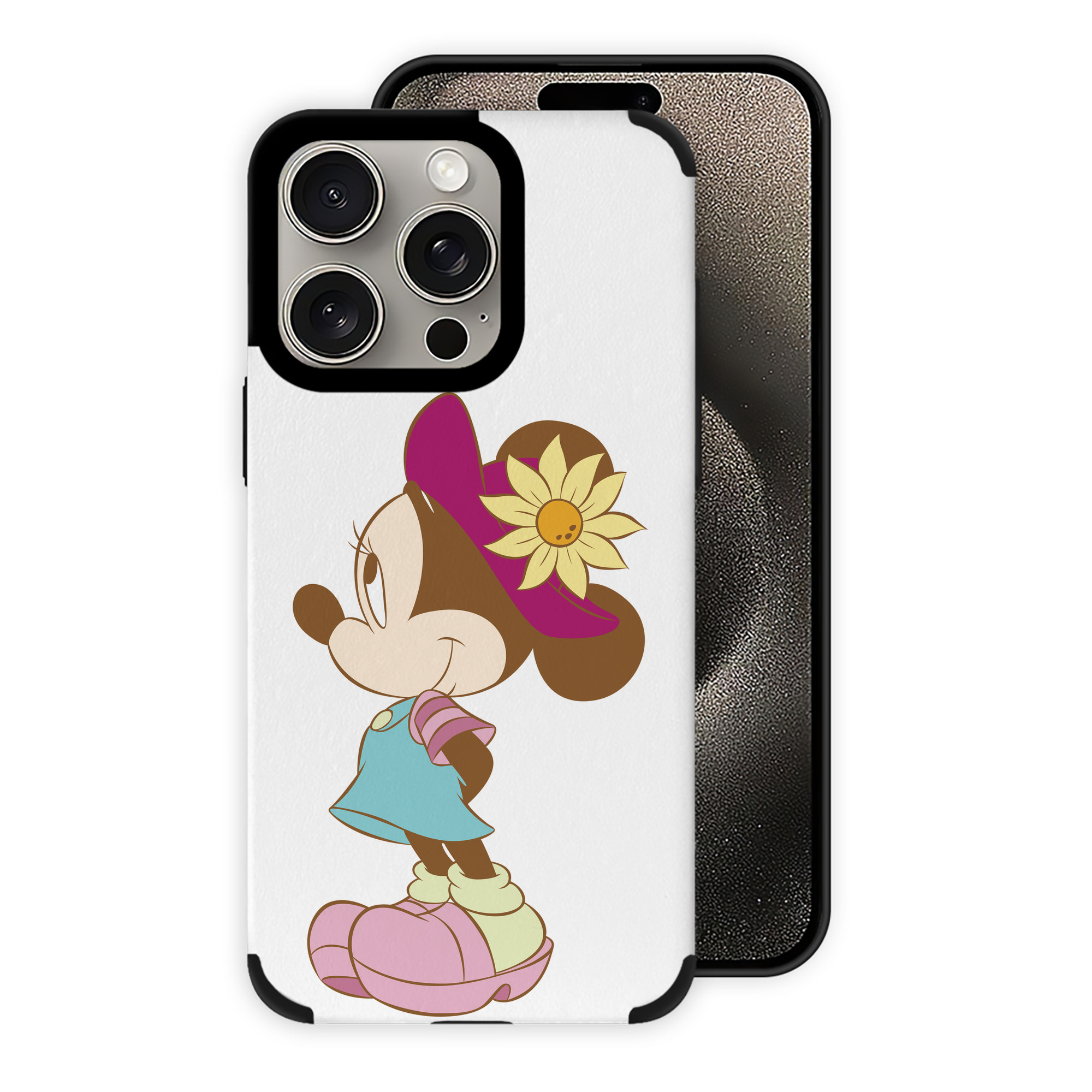 （画像用） ミッキーマウス Mickey Mouse 【iPhone15ProMax対応】 PUレザー スマホケース 耐衝撃＆黄変防止