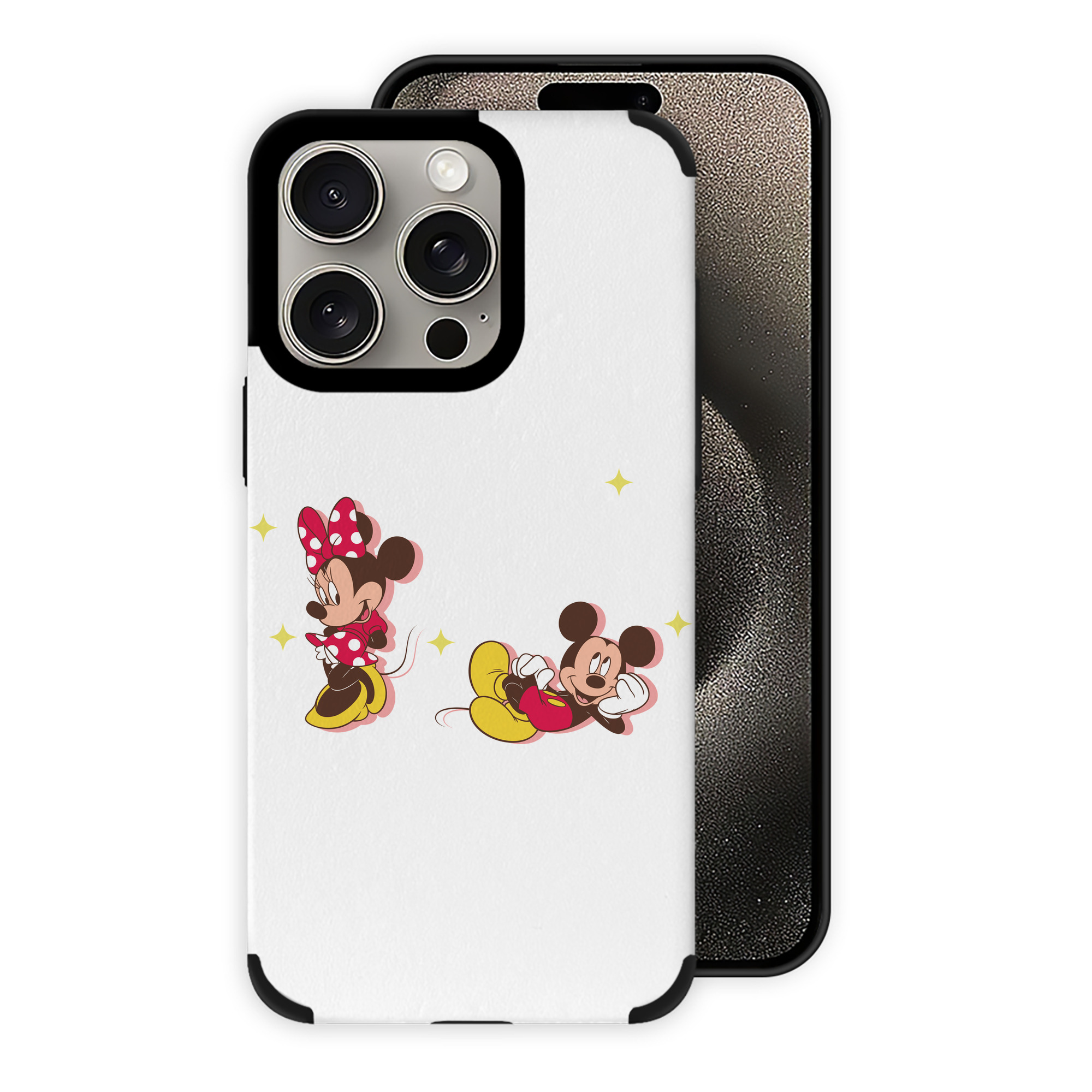 （画像用） ミッキーマウス Mickey Mouse 【iPhone15ProMax対応】 PUレザー スマホケース 耐衝撃＆黄変防止