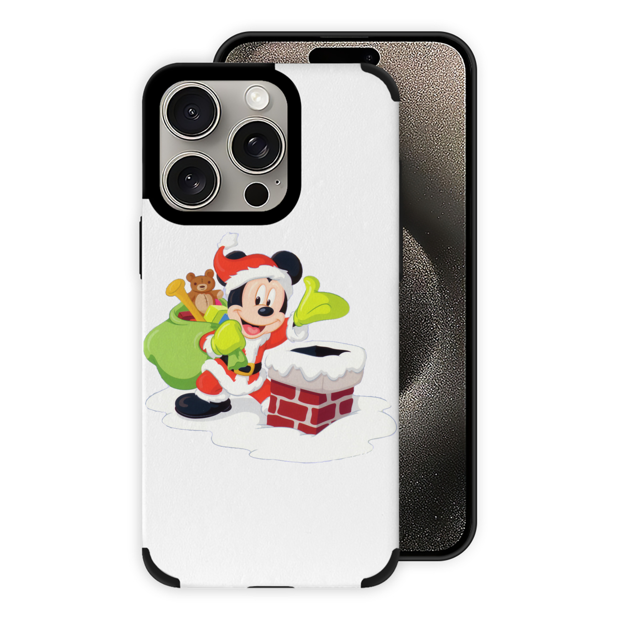 （画像用） ミッキーマウス Mickey Mouse 【iPhone15ProMax対応】 PUレザー スマホケース 耐衝撃＆黄変防止