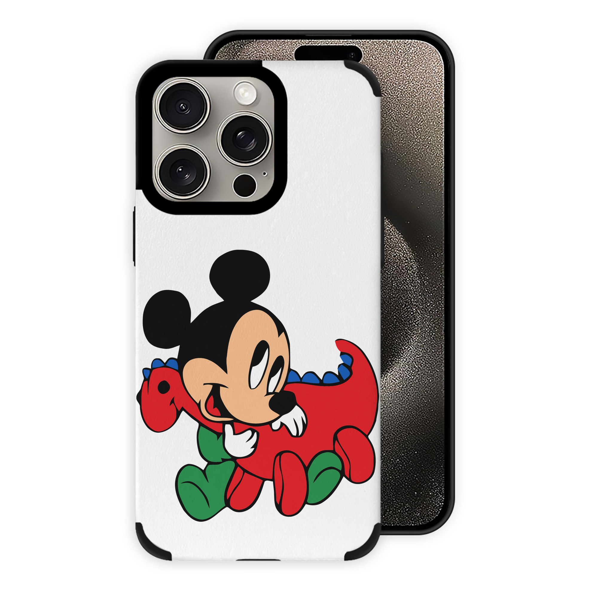 （画像用） ミッキーマウス Mickey Mouse 【iPhone15ProMax対応】 PUレザー スマホケース 耐衝撃＆黄変防止