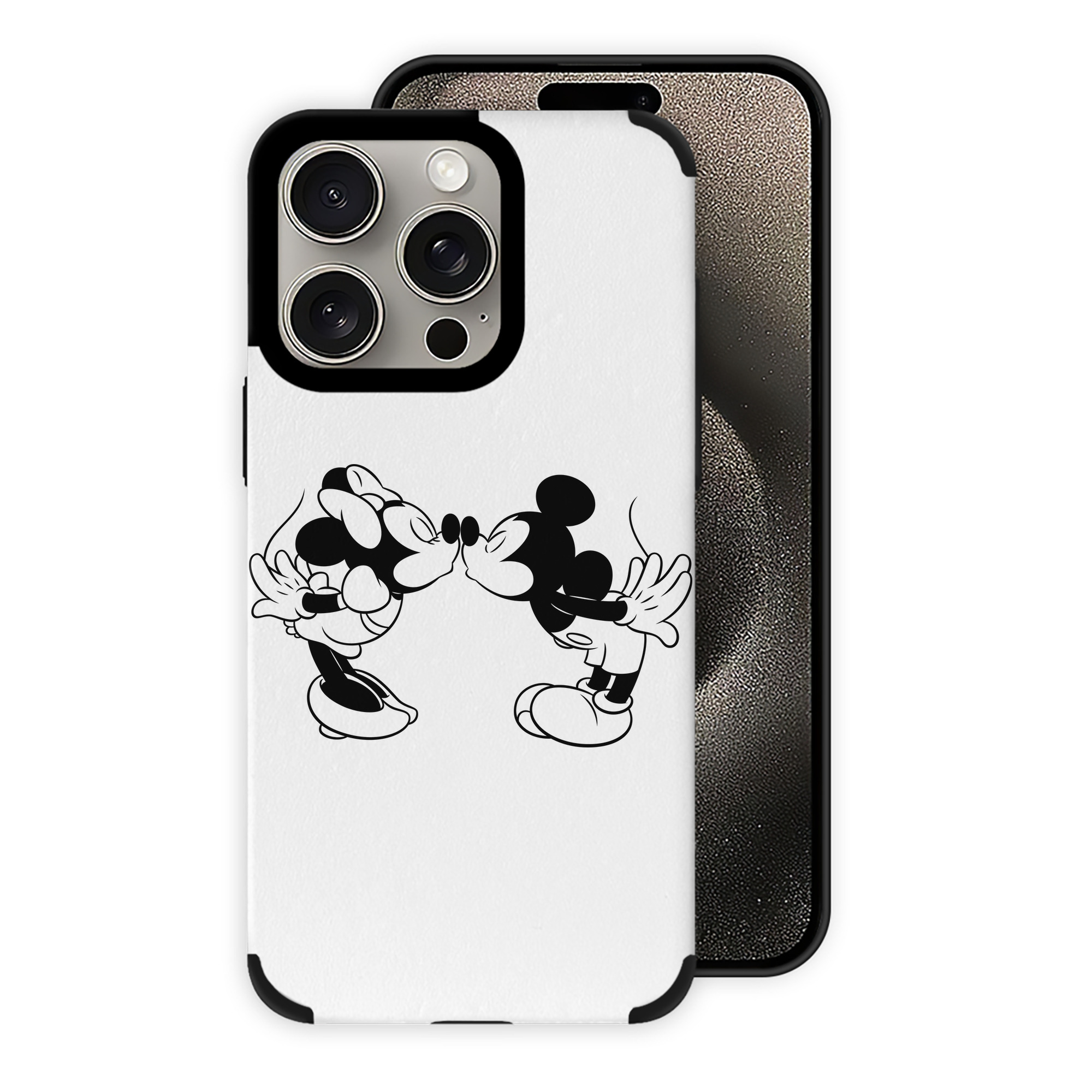 （画像用） ミッキーマウス Mickey Mouse 【iPhone15ProMax対応】 PUレザー スマホケース 耐衝撃＆黄変防止