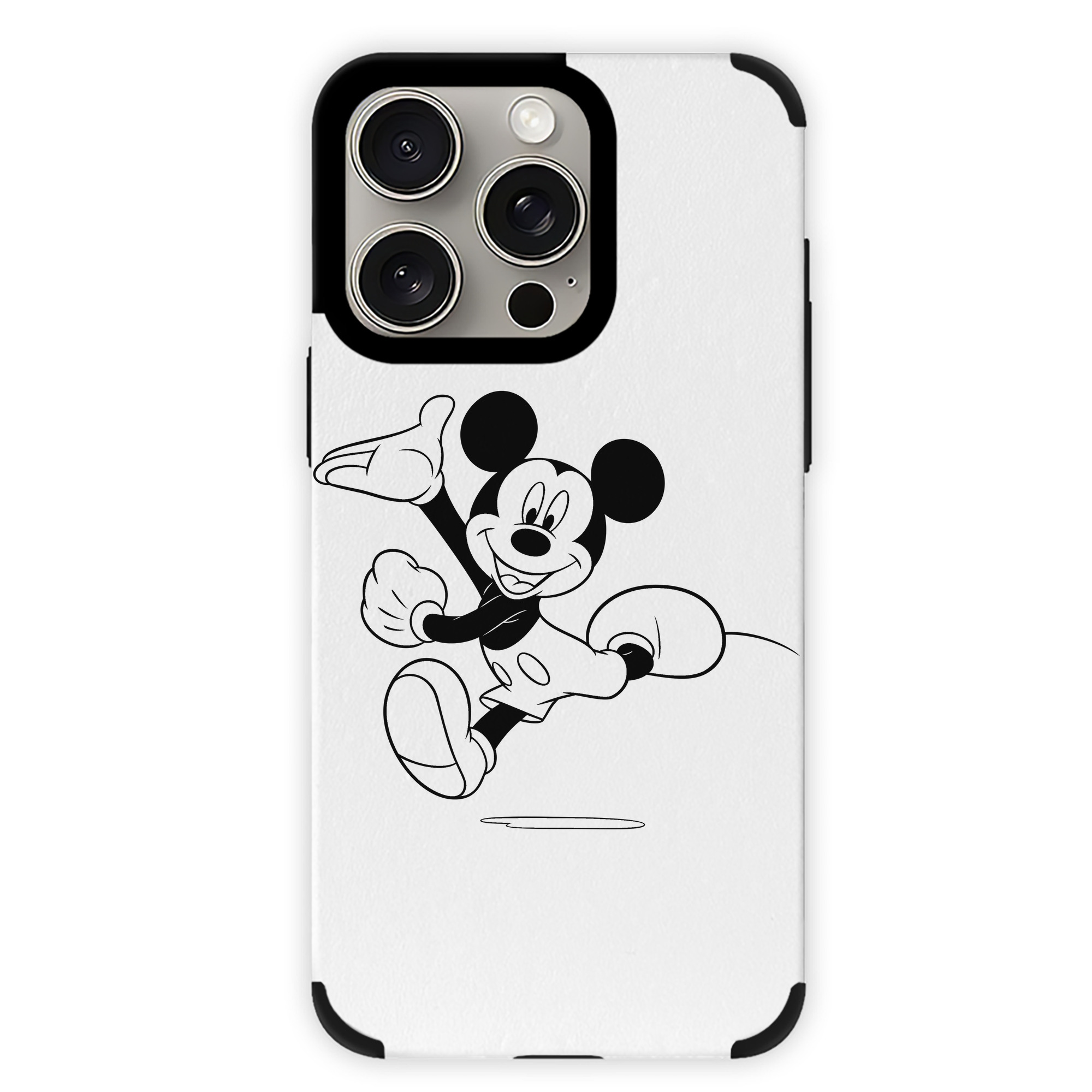 （画像用） ミッキーマウス Mickey Mouse 【iPhone15ProMax対応】 PUレザー スマホケース 耐衝撃＆黄変防止
