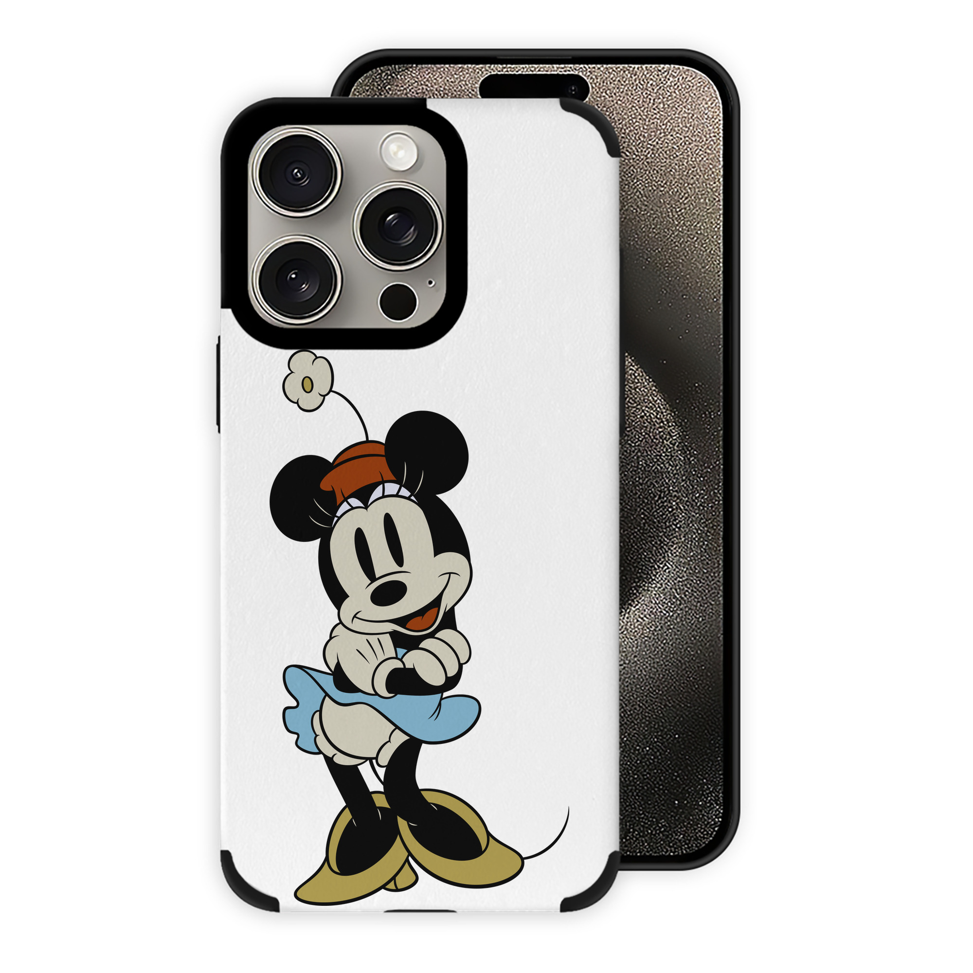 （画像用） ミッキーマウス Mickey Mouse 【iPhone15ProMax対応】 PUレザー スマホケース 耐衝撃＆黄変防止