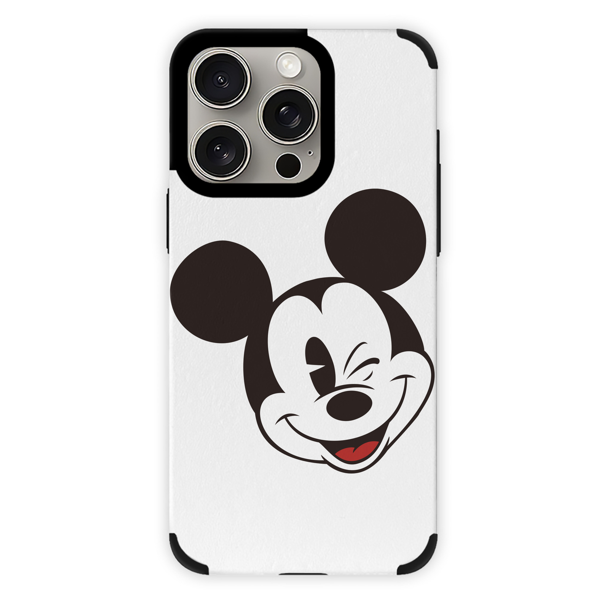 （画像用） ミッキーマウス Mickey Mouse 【iPhone15ProMax対応】 PUレザー スマホケース 耐衝撃＆黄変防止