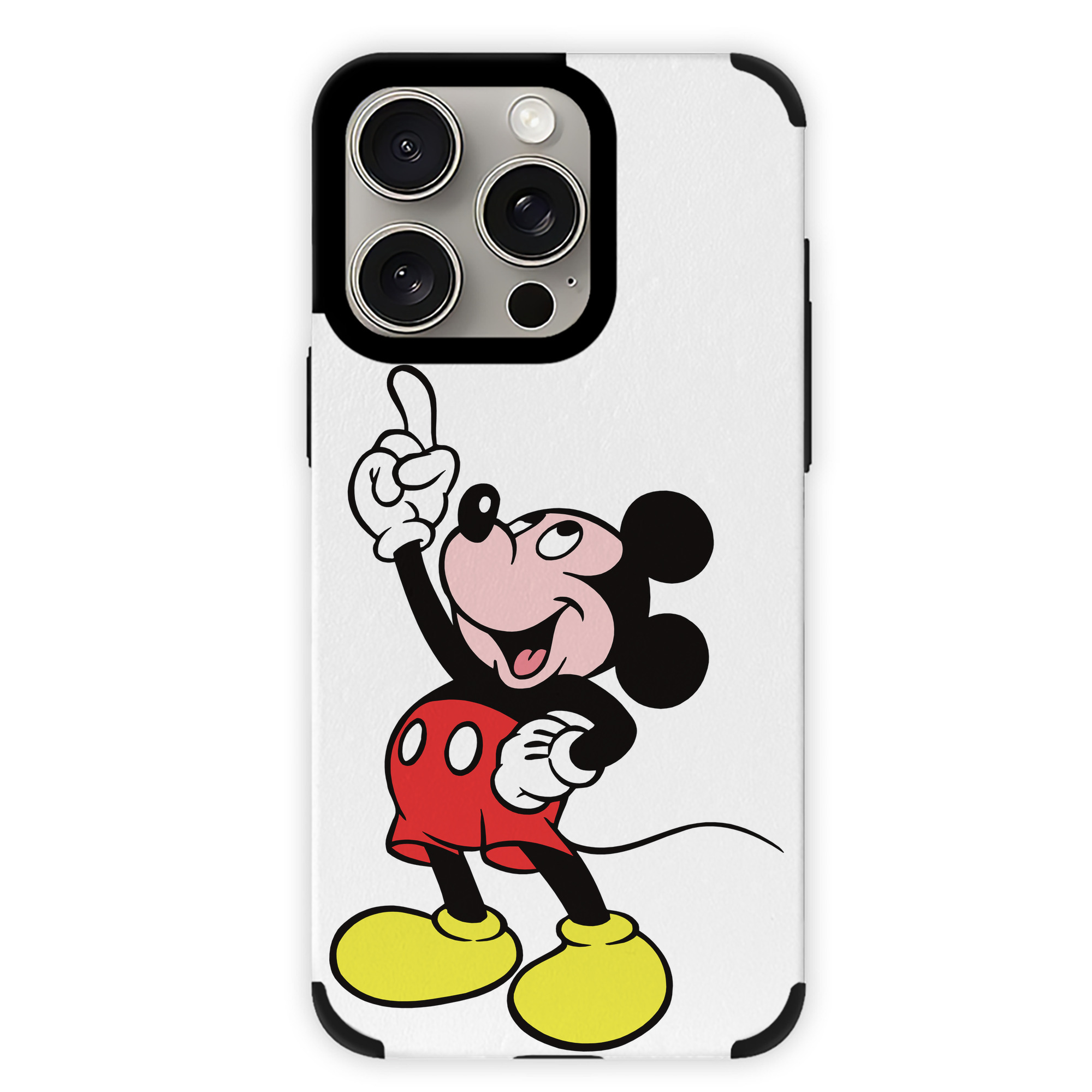 （画像用） ミッキーマウス Mickey Mouse 【iPhone15ProMax対応】 PUレザー スマホケース 耐衝撃＆黄変防止