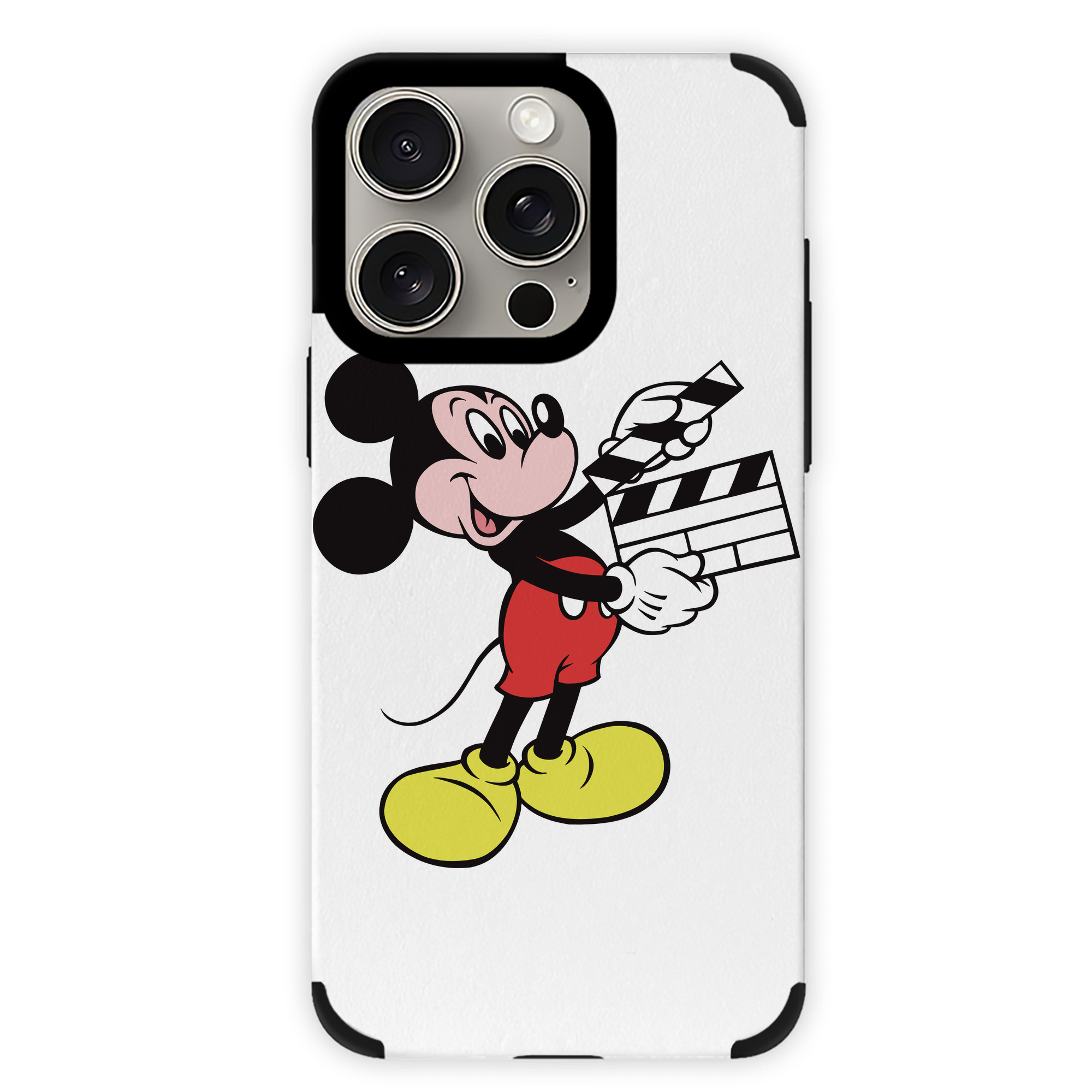 （画像用） ミッキーマウス Mickey Mouse 【iPhone15ProMax対応】 PUレザー スマホケース 耐衝撃＆黄変防止