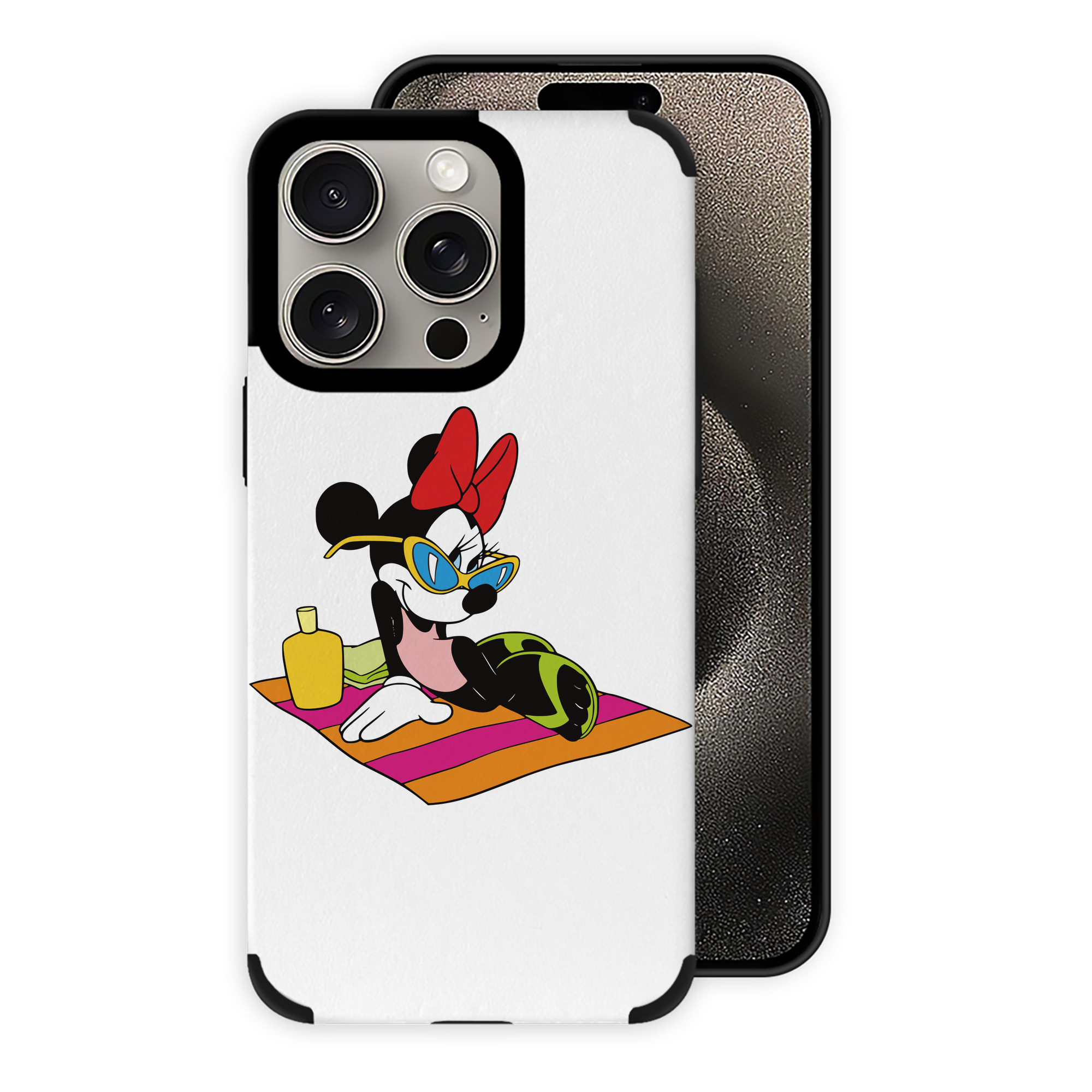 （画像用） ミッキーマウス Mickey Mouse 【iPhone15ProMax対応】 PUレザー スマホケース 耐衝撃＆黄変防止