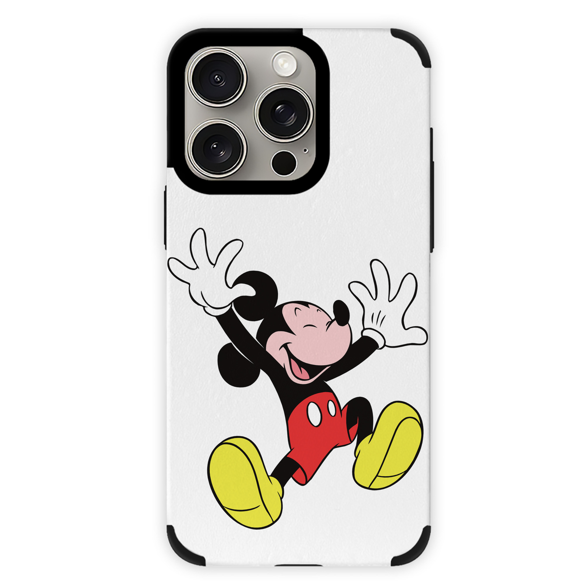 （画像用） ミッキーマウス Mickey Mouse 【iPhone15ProMax対応】 PUレザー スマホケース 耐衝撃＆黄変防止