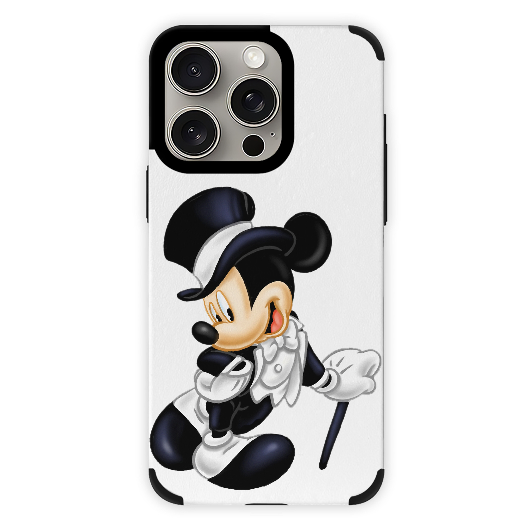 （画像用） ミッキーマウス Mickey Mouse 【iPhone15ProMax対応】 PUレザー スマホケース 耐衝撃＆黄変防止