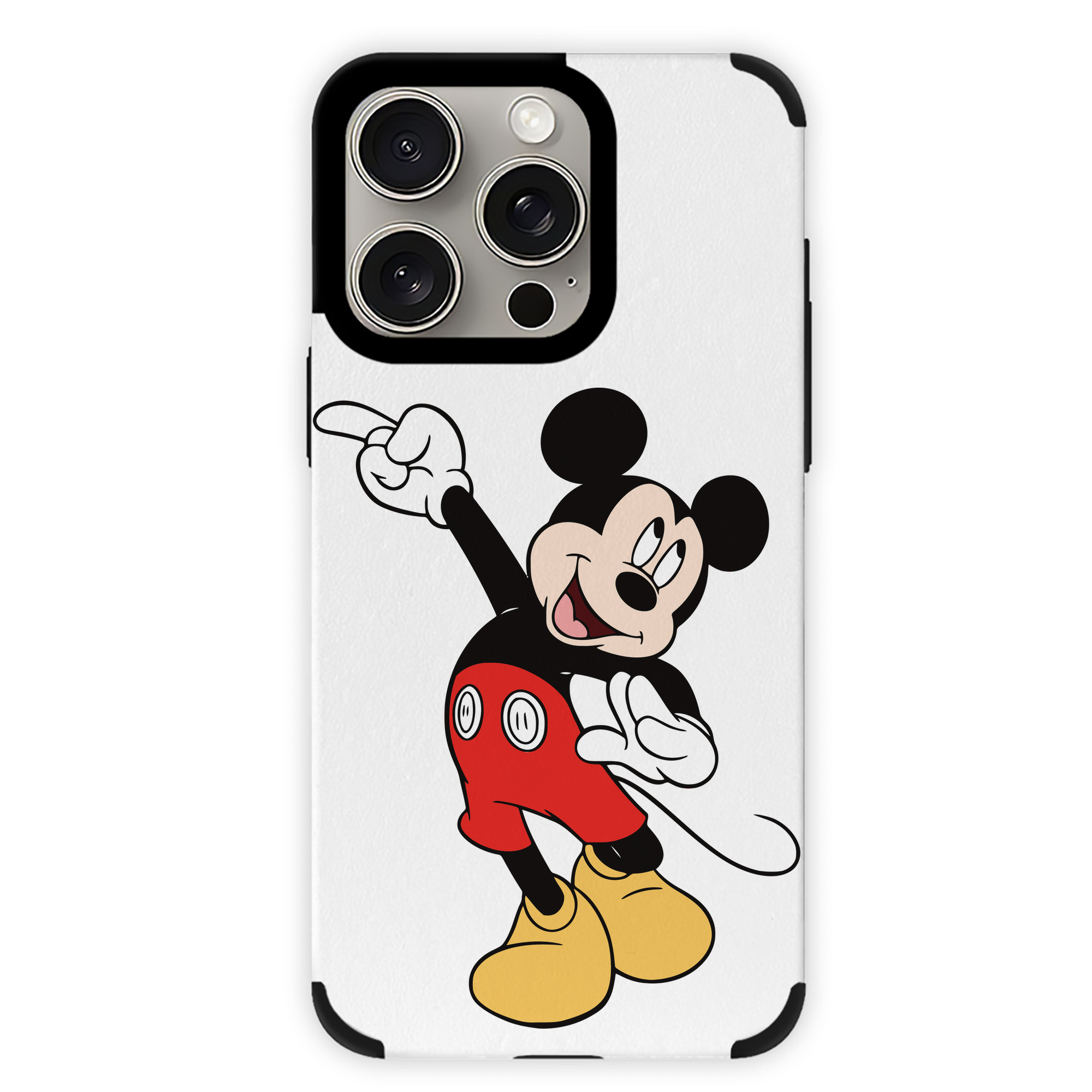 （画像用） ミッキーマウス Mickey Mouse 【iPhone15ProMax対応】 PUレザー スマホケース 耐衝撃＆黄変防止