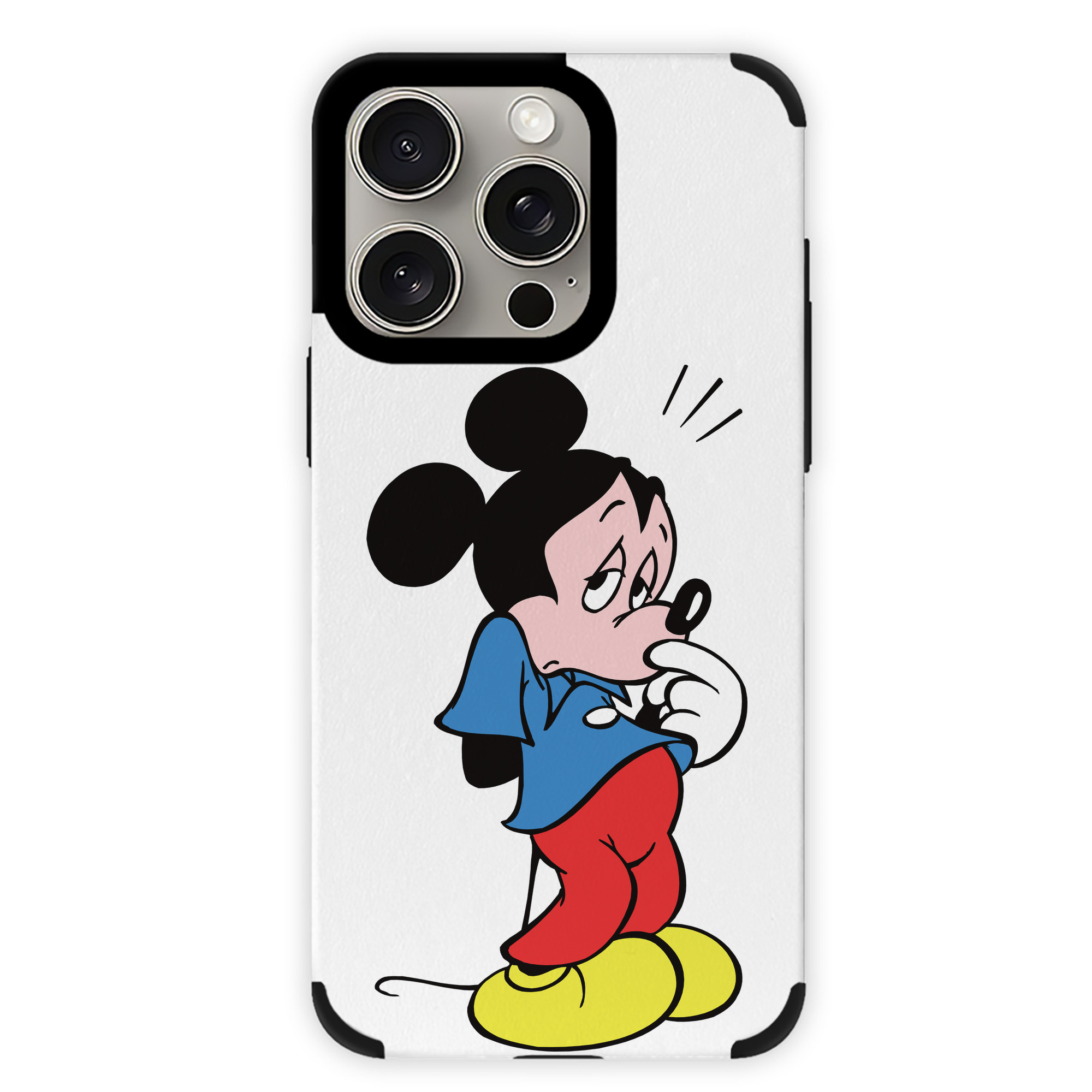 （画像用） ミッキーマウス Mickey Mouse 【iPhone15ProMax対応】 PUレザー スマホケース 耐衝撃＆黄変防止