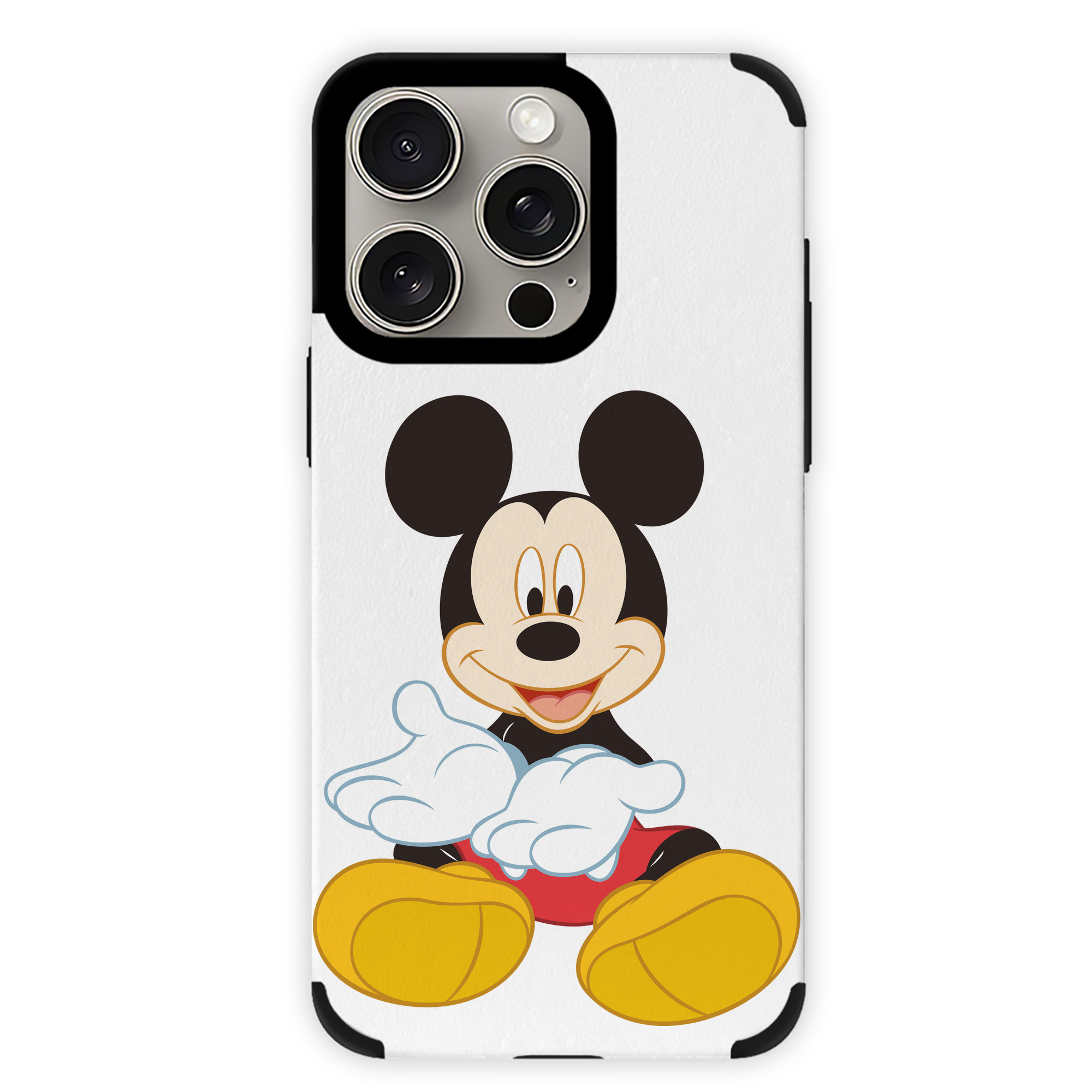 （画像用） ミッキーマウス Mickey Mouse 【iPhone15ProMax対応】 PUレザー スマホケース 耐衝撃＆黄変防止