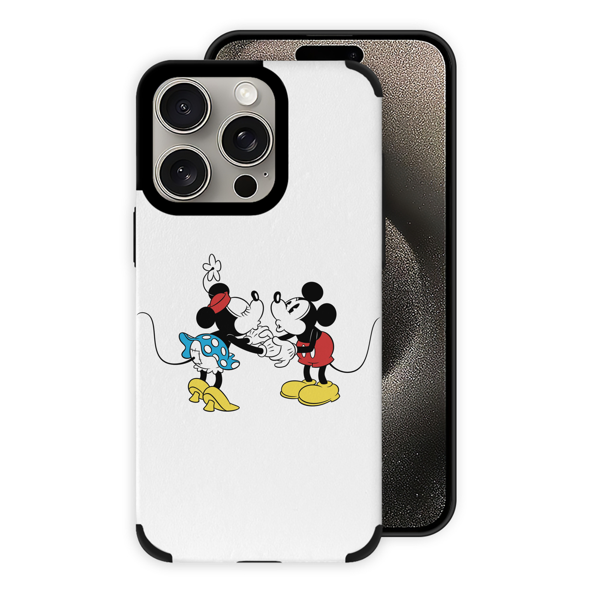 （画像用） ミッキーマウス Mickey Mouse 【iPhone15ProMax対応】 PUレザー スマホケース 耐衝撃＆黄変防止