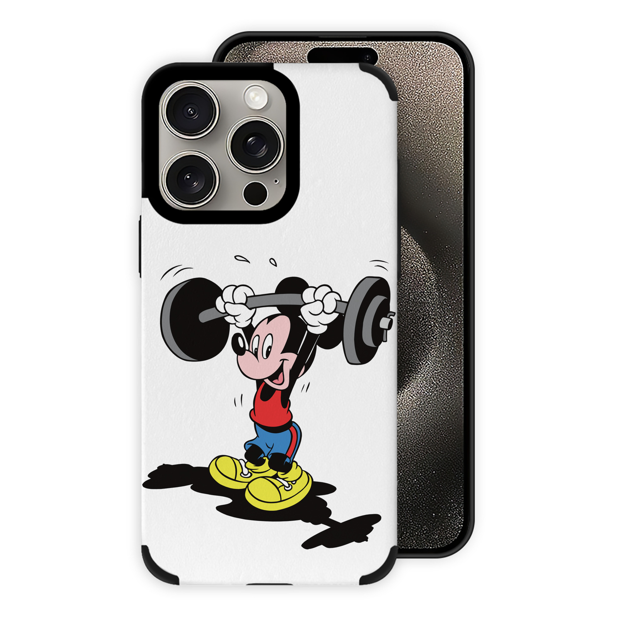 （画像用） ミッキーマウス Mickey Mouse 【iPhone15ProMax対応】 PUレザー スマホケース 耐衝撃＆黄変防止