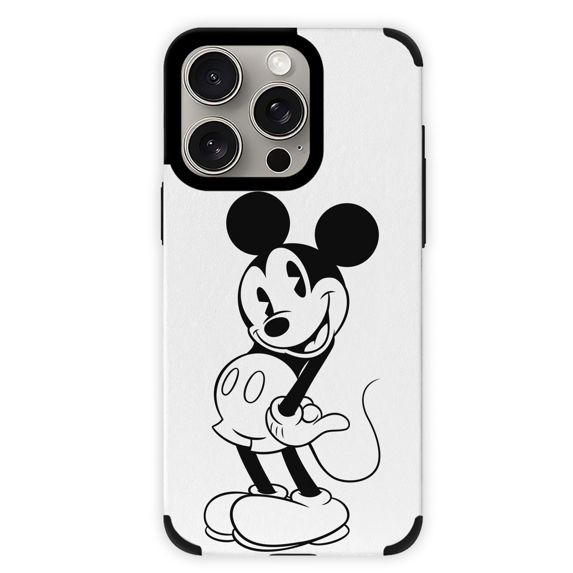 （画像用） ミッキーマウス Mickey Mouse 【iPhone15ProMax対応】 PUレザー スマホケース 耐衝撃＆黄変防止