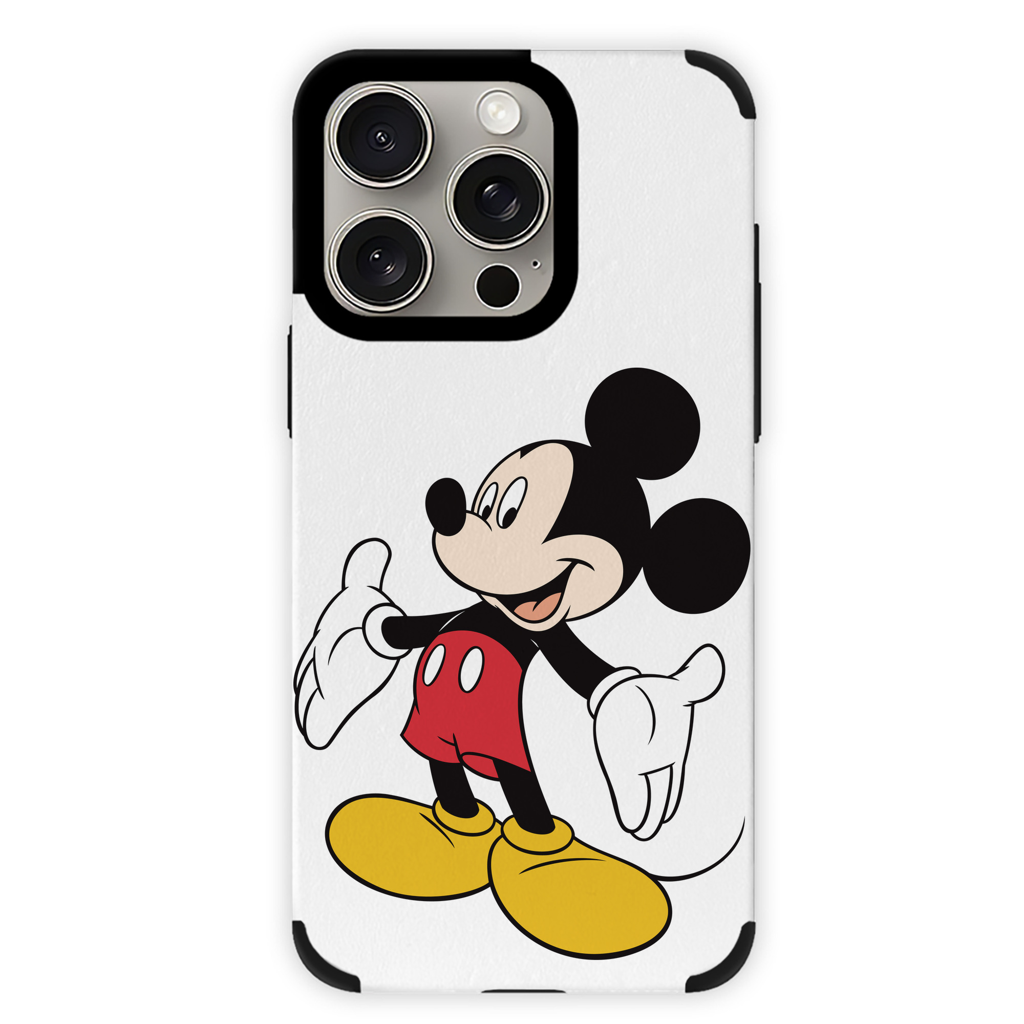（画像用） ミッキーマウス Mickey Mouse 【iPhone15ProMax対応】 PUレザー スマホケース 耐衝撃＆黄変防止