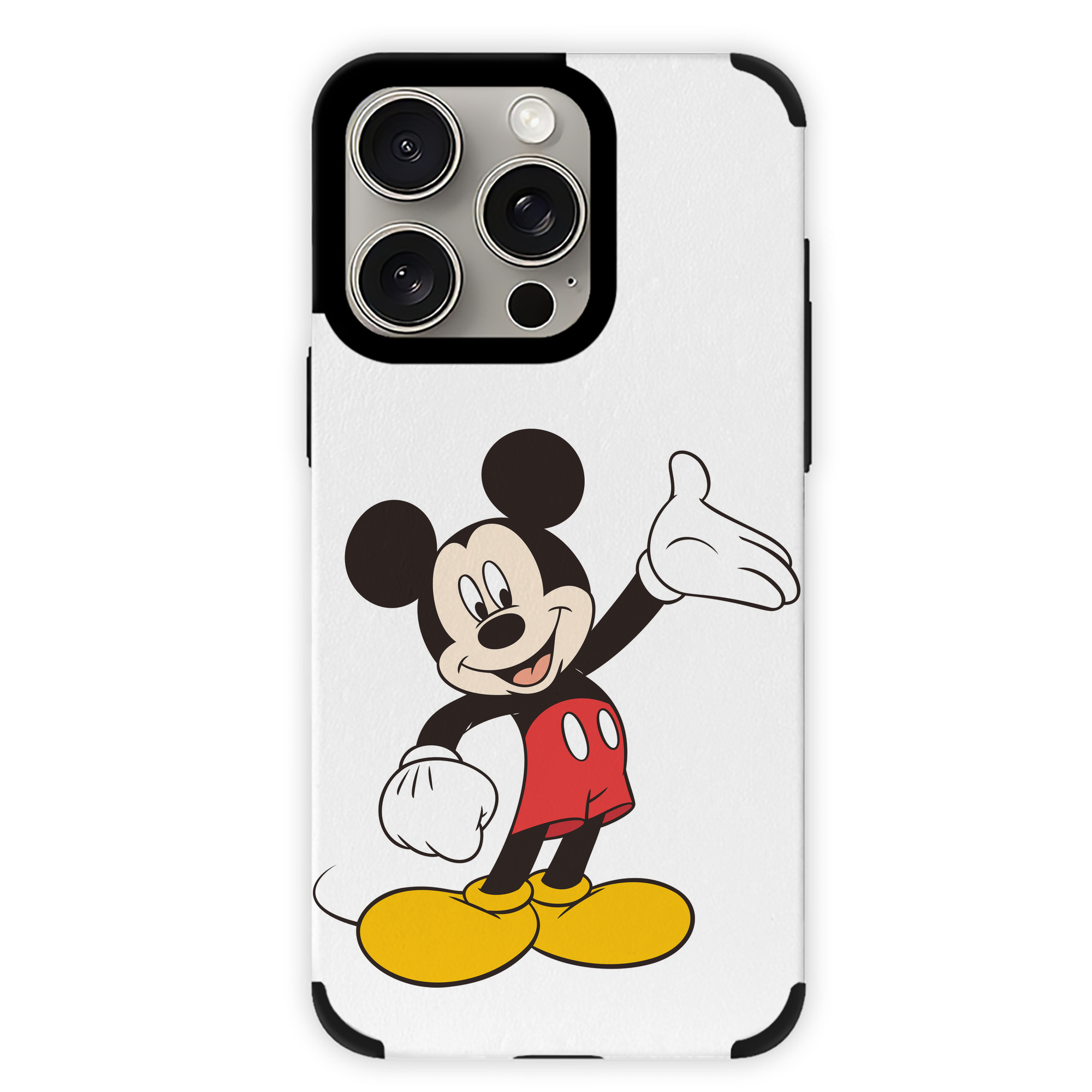 （画像用） ミッキーマウス Mickey Mouse 【iPhone15ProMax対応】 PUレザー スマホケース 耐衝撃＆黄変防止