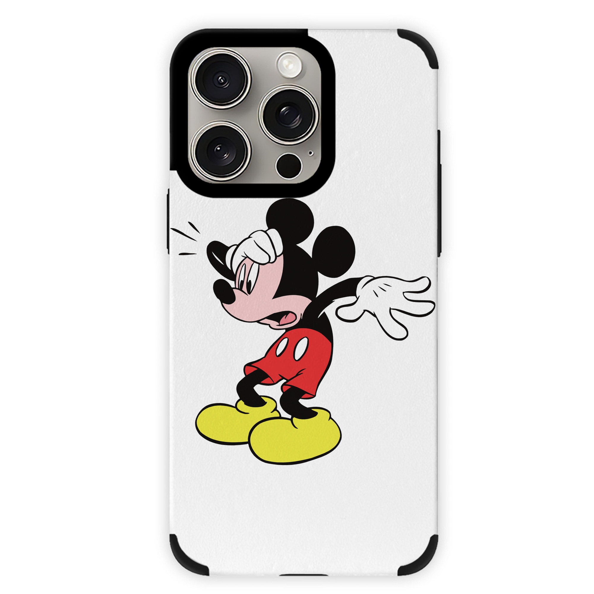 （画像用） ミッキーマウス Mickey Mouse 【iPhone15ProMax対応】 PUレザー スマホケース 耐衝撃＆黄変防止