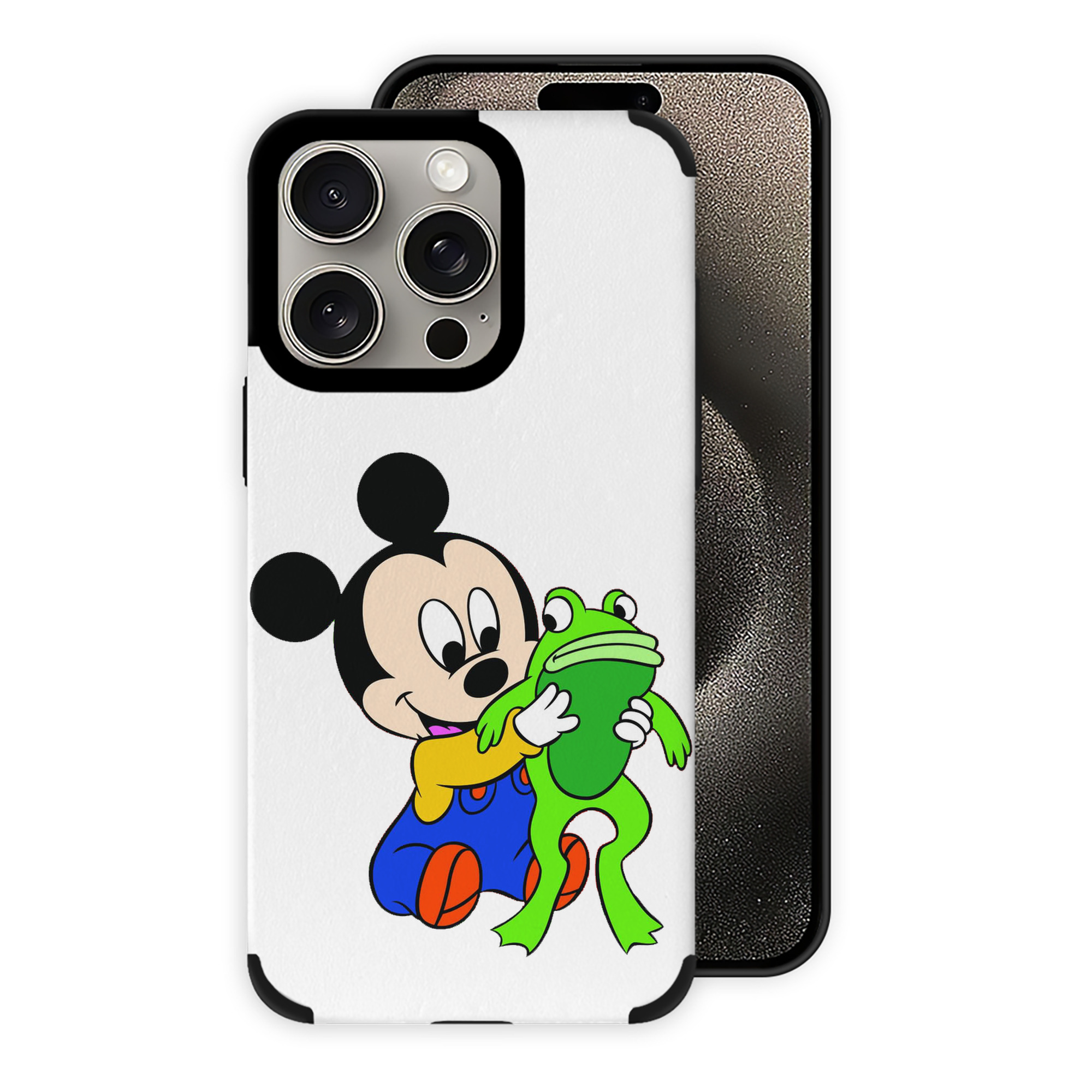 （画像用） ミッキーマウス Mickey Mouse 【iPhone15ProMax対応】 PUレザー スマホケース 耐衝撃＆黄変防止